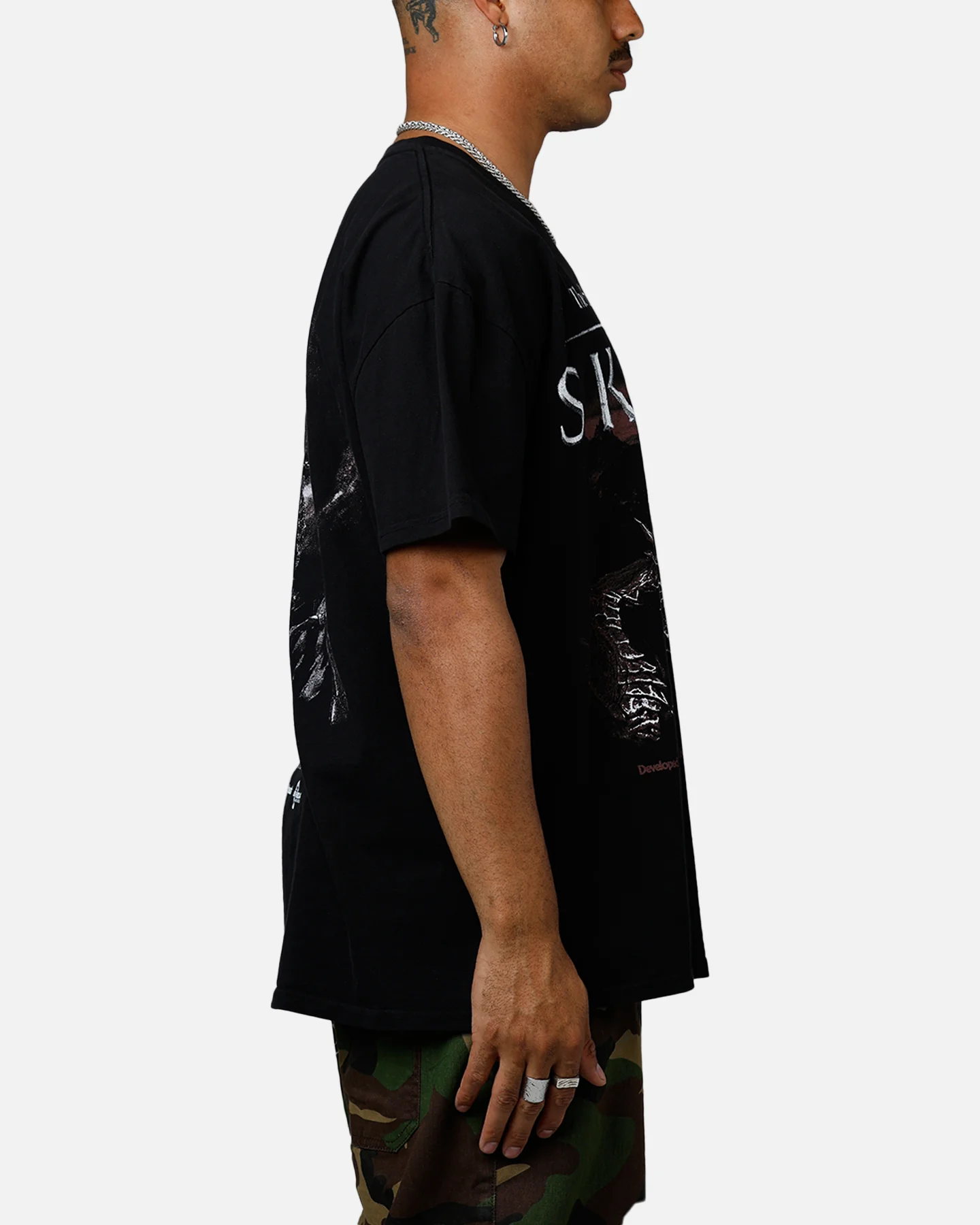 73Studio X The Elder Scrolls V: Skyrim Alduin Vintage T-Shirt Black - Image 4