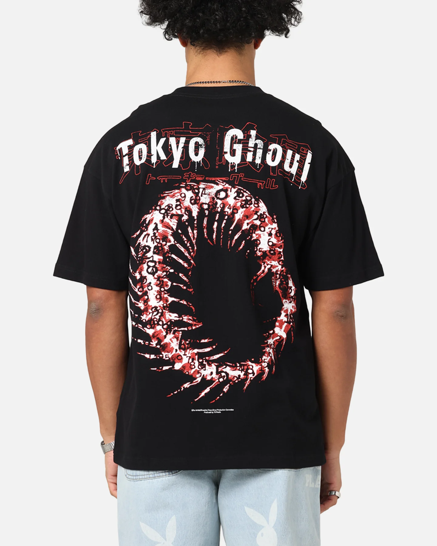73Studio X Tokyo Ghoul 1000 Minus 7 Vintage T-Shirt Black - Image 2