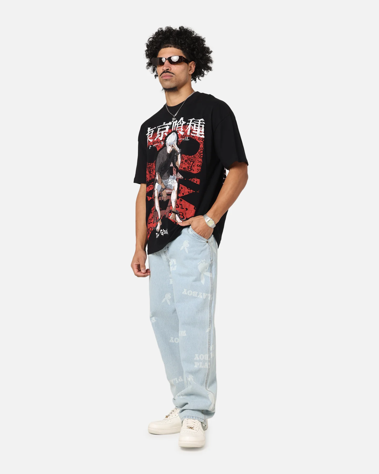 73Studio X Tokyo Ghoul 1000 Minus 7 Vintage T-Shirt Black - Image 3