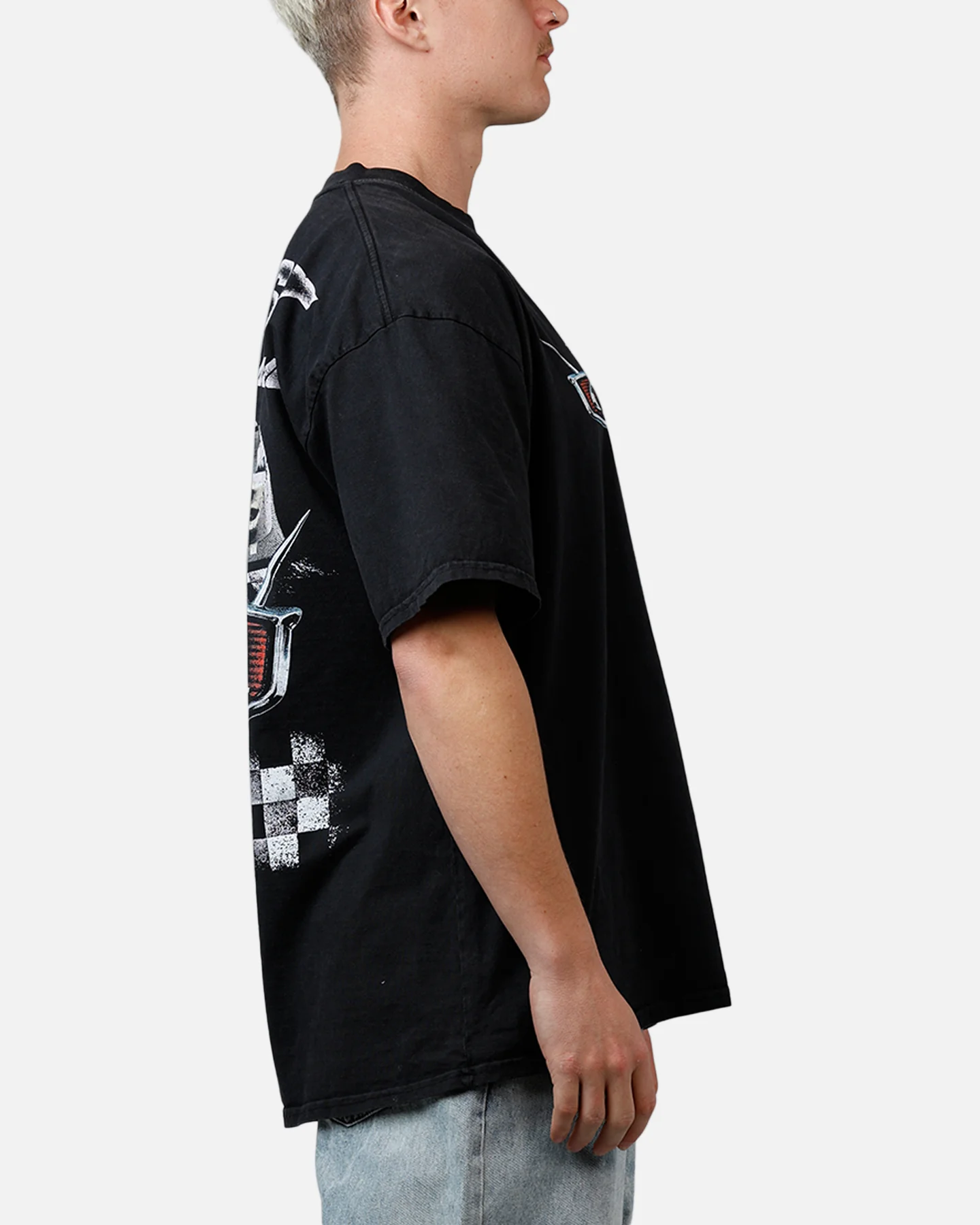 73Studio Disney And Pixar Cars Boost Vintage T-Shirt Black Acidwash - Image 4