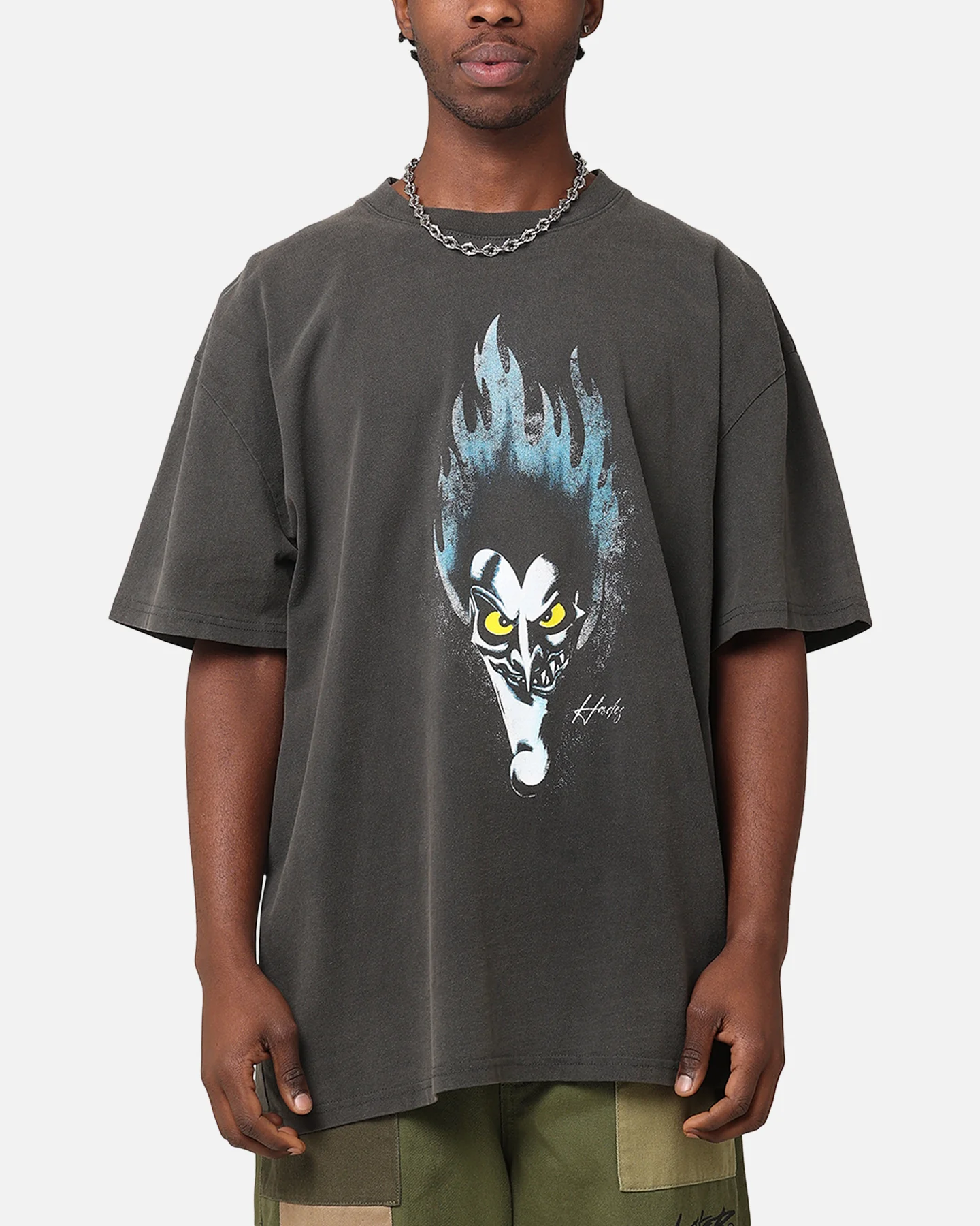 73Studio Disney Hercules Hades Heavyweight T-Shirt Black Wash