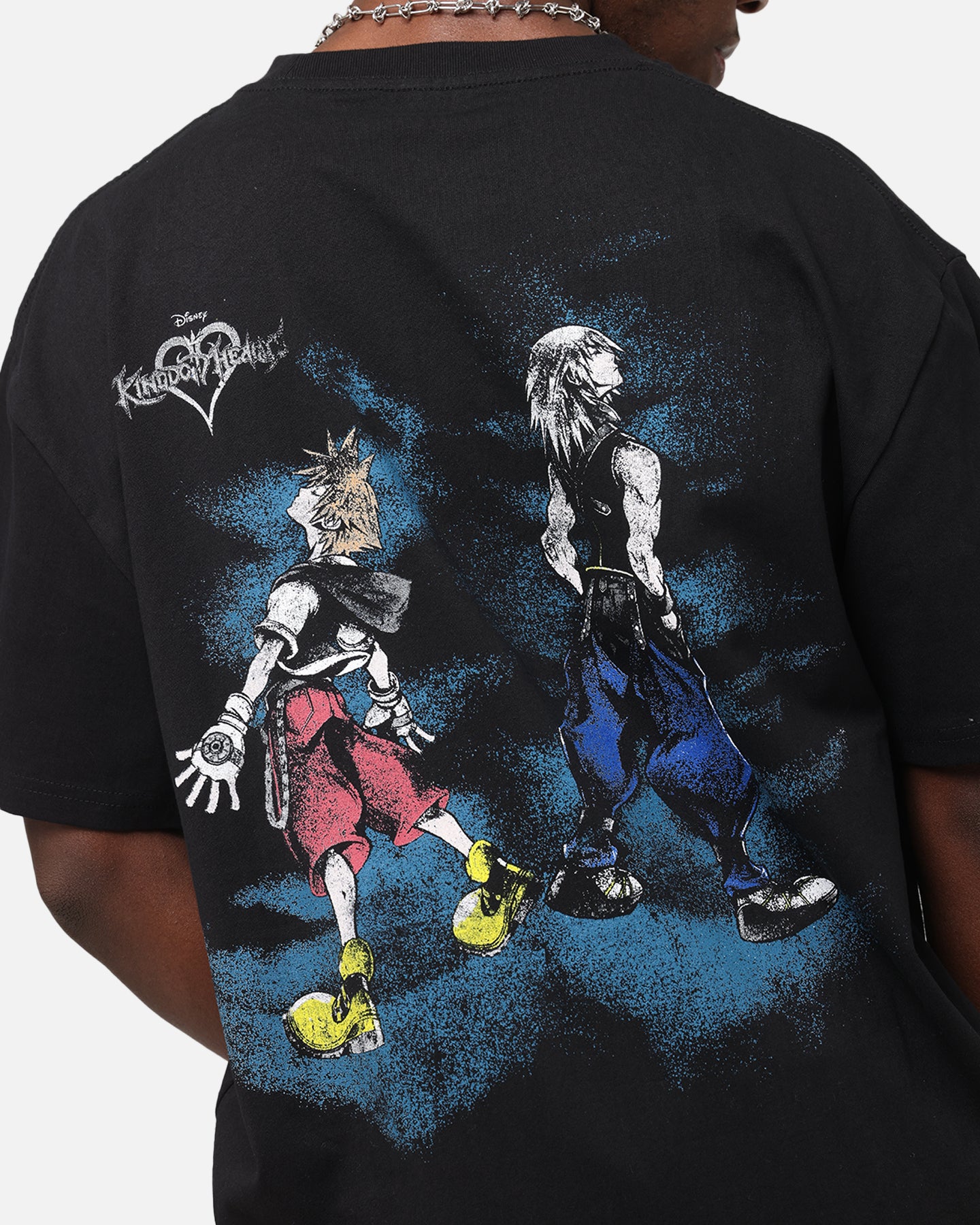 73Studio Disney Kingdom Hearts Gang Heavyweight T-Shirt Black - Image 7