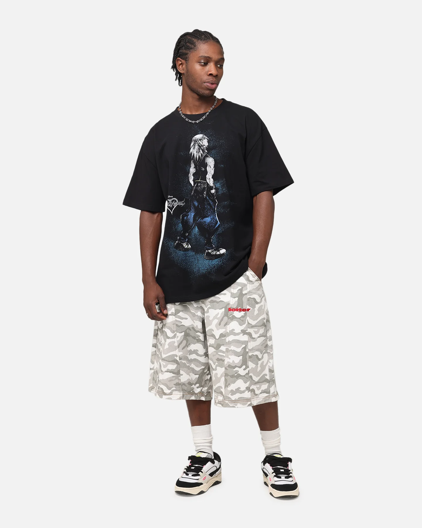 73Studio Disney Kingdom Hearts Riku Heavyweight T-Shirt Black - Image 3