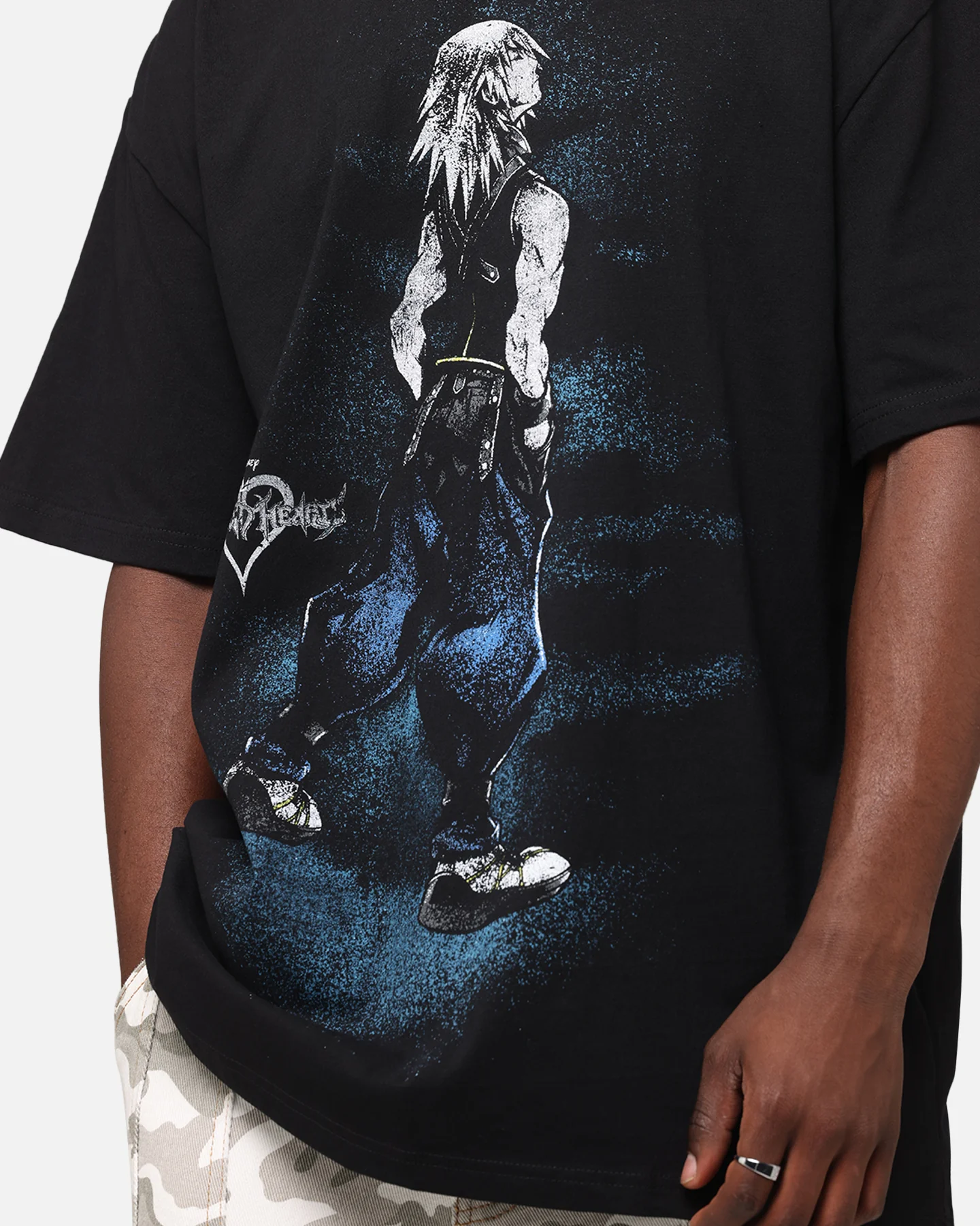 73Studio Disney Kingdom Hearts Riku Heavyweight T-Shirt Black - Image 7