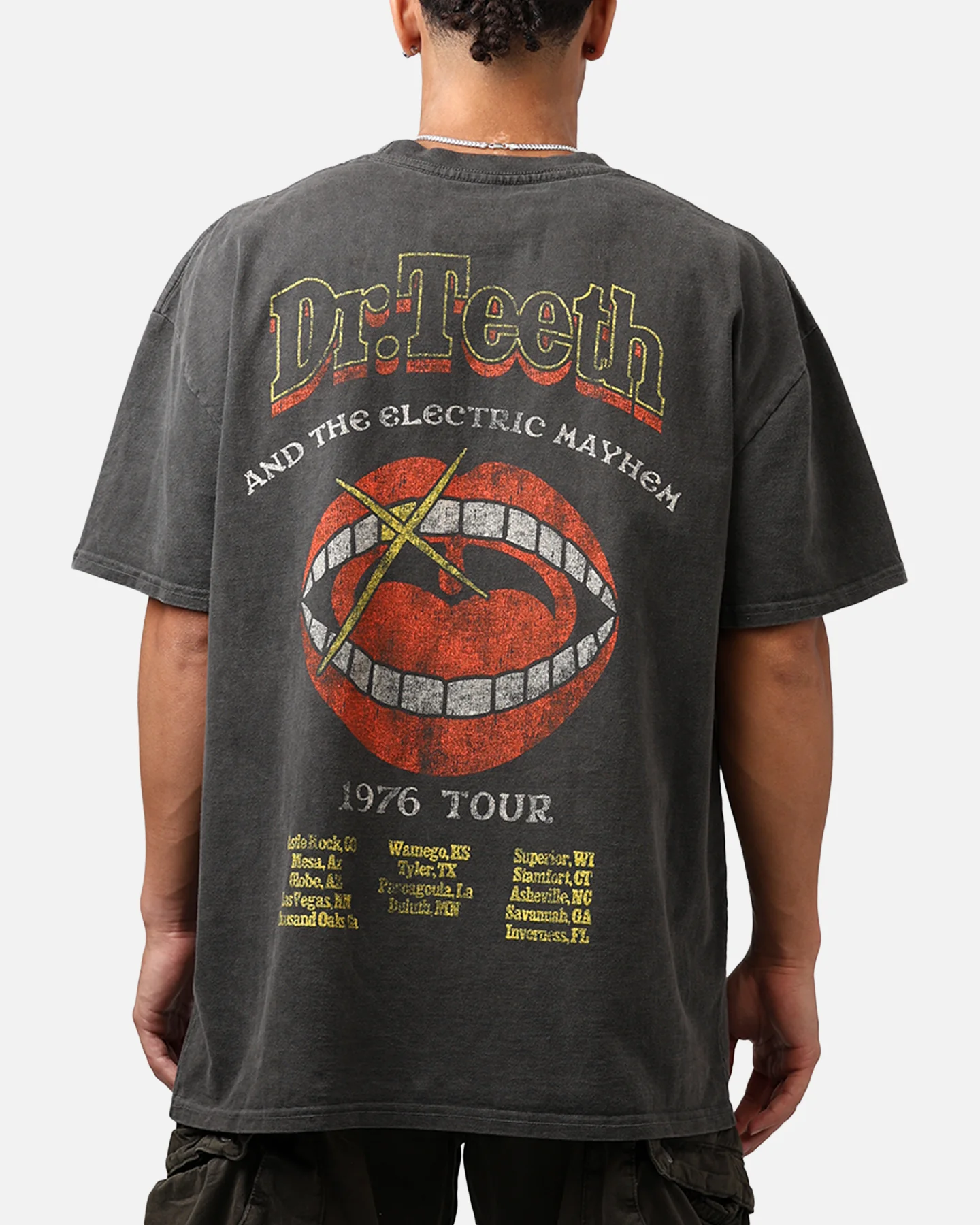 73Studio Disney The Muppets Animal Heavyweight T-Shirt Black Wash - Image 2