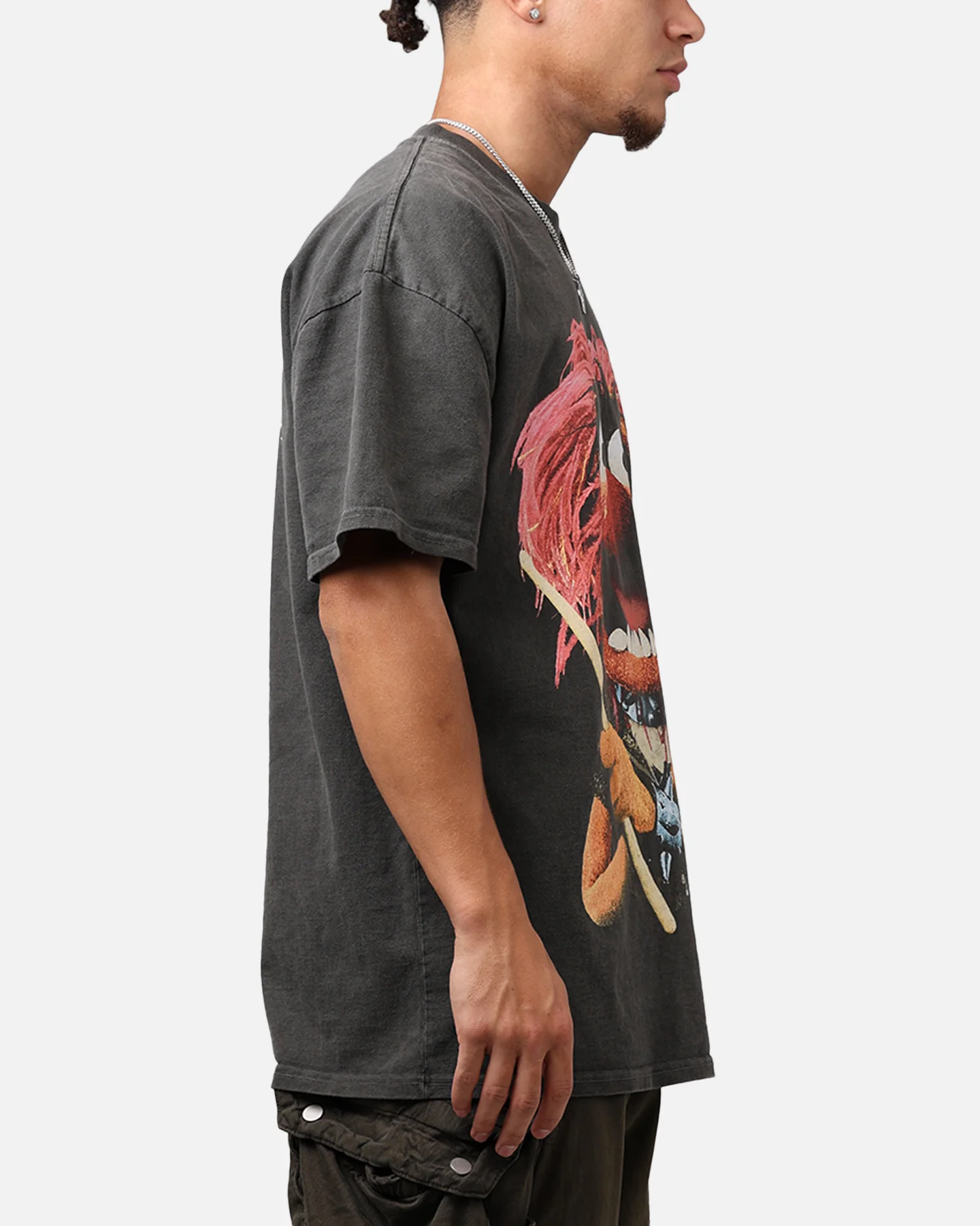 73Studio Disney The Muppets Animal Heavyweight T-Shirt Black Wash - Image 4