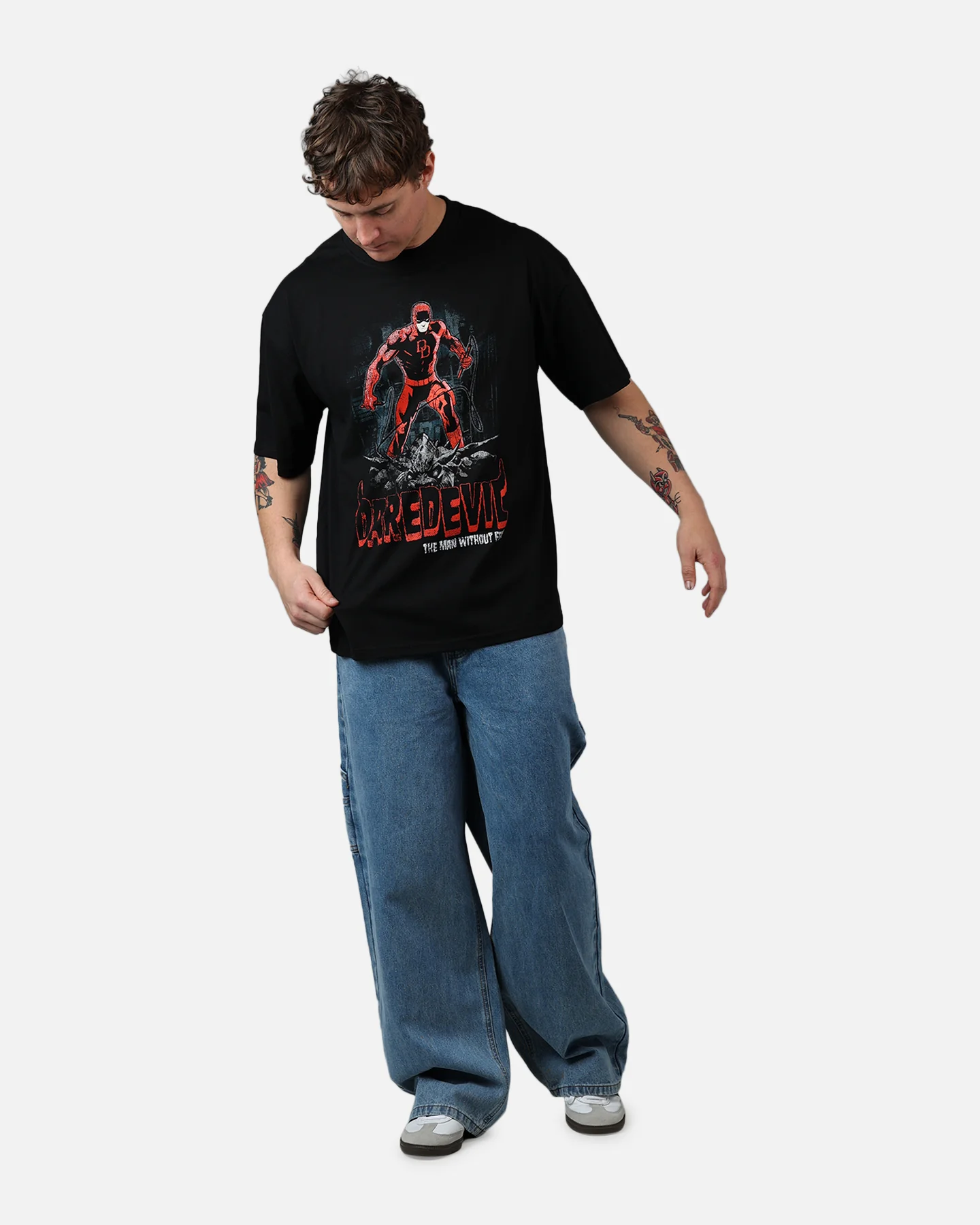 73Studio Marvel Daredevil Hells Kitchen T-Shirt Black - Image 3