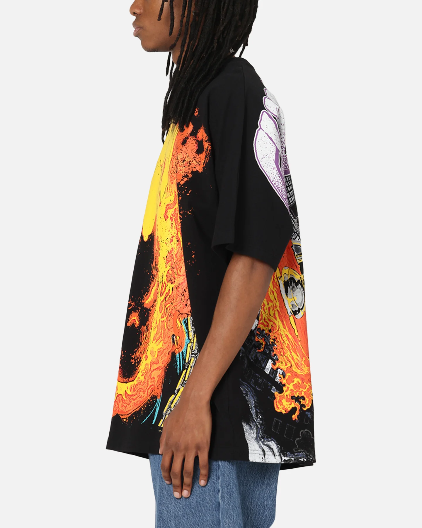 73Studio Marvel Ghost Rider All Over Print T-Shirt Black - Image 6