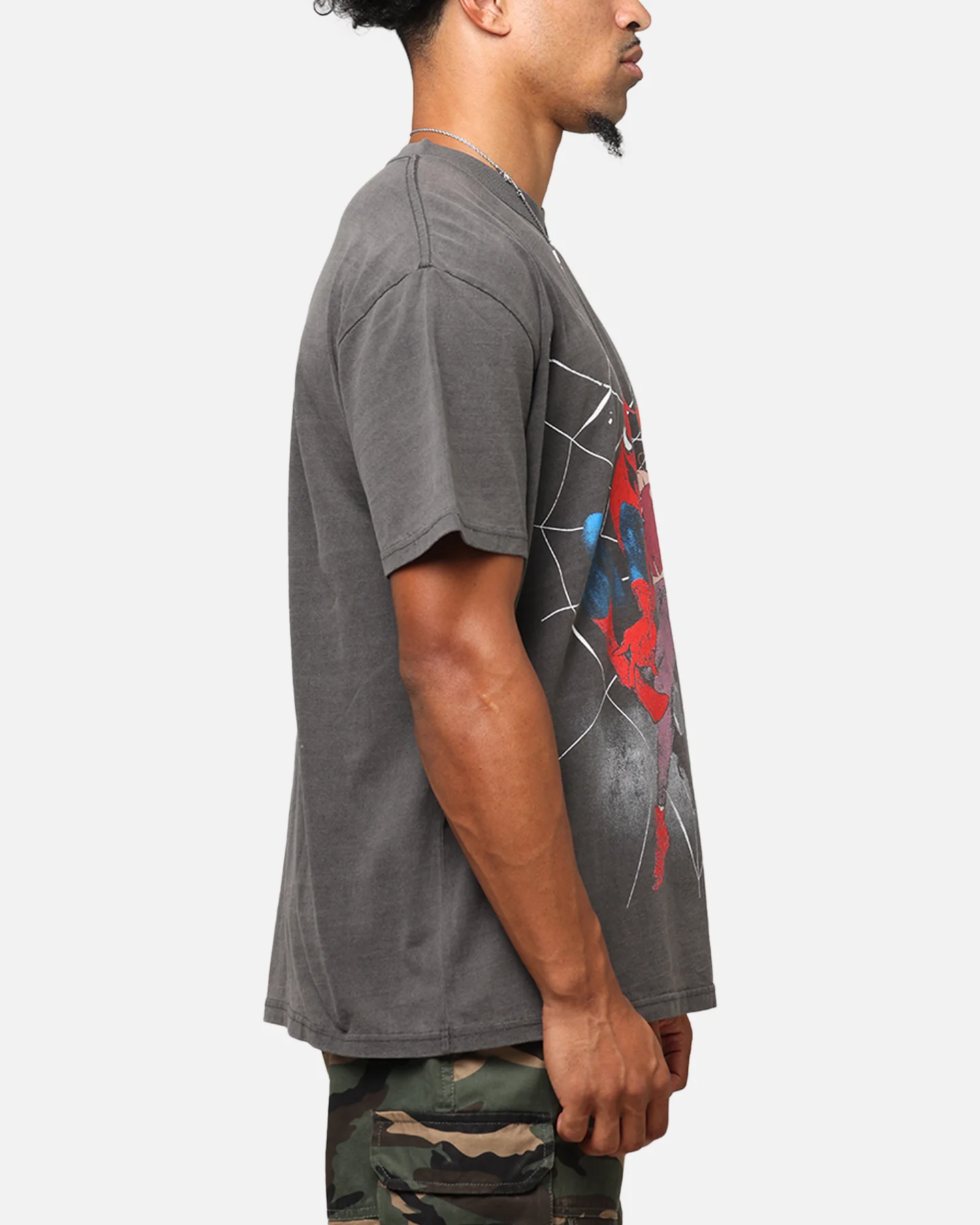 73Studio Marvel’s Spider-Man Peter Parker & MJ Heavyweight T-Shirt Black Wash - Image 4