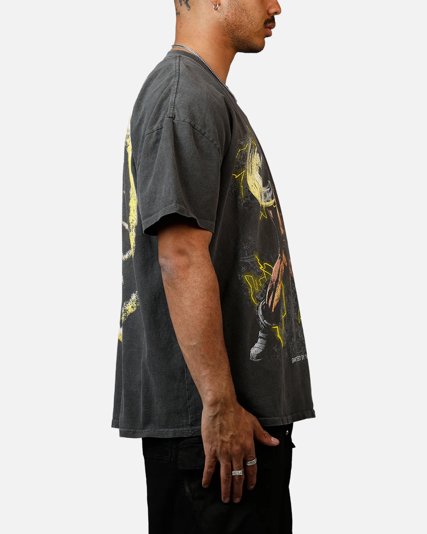 73Studio Marvel Sinister Six Shocker Heavyweight T-Shirt Black Wash - Image 4