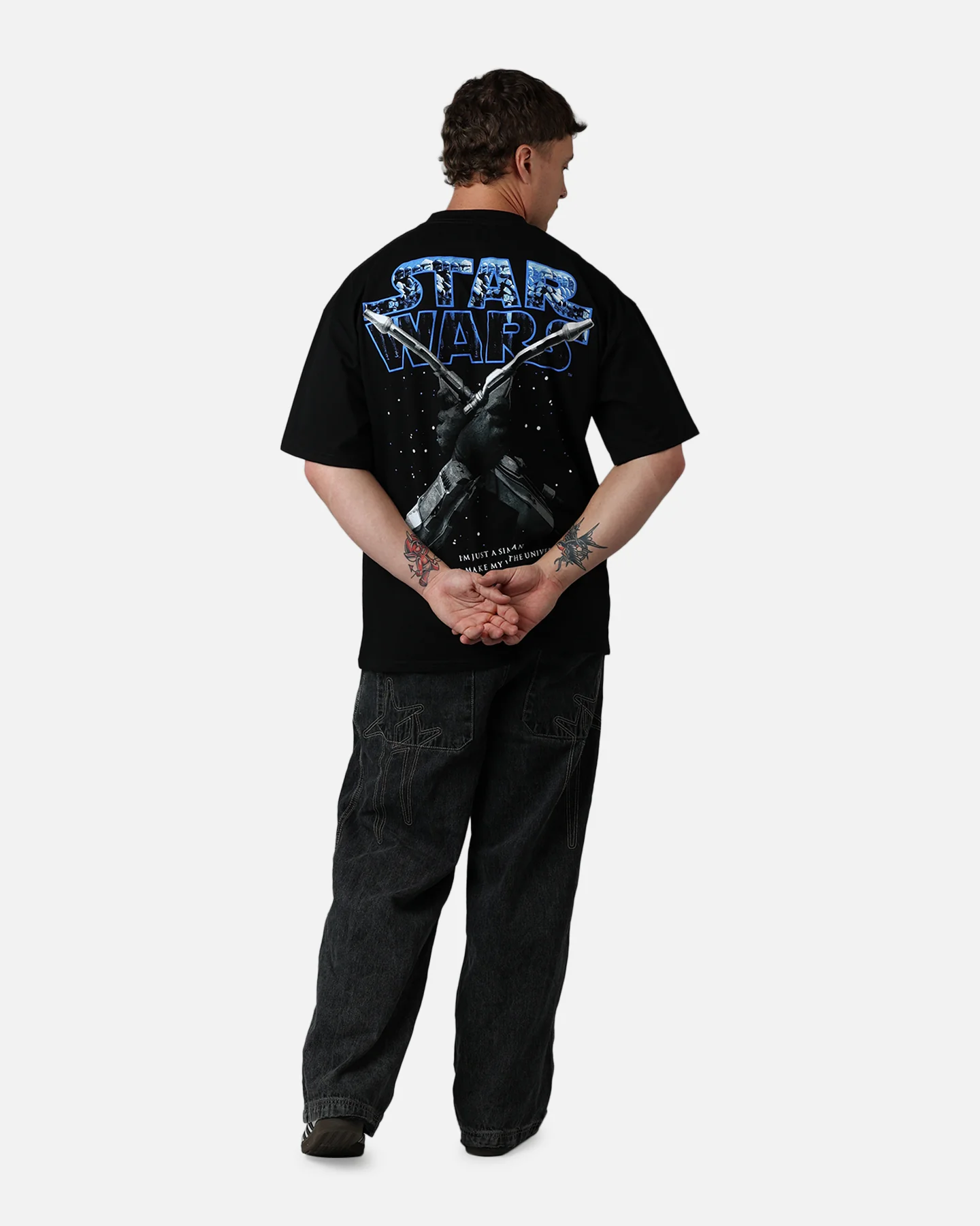 73Studio Star Wars 2002 Jango T-Shirt Black - Image 6