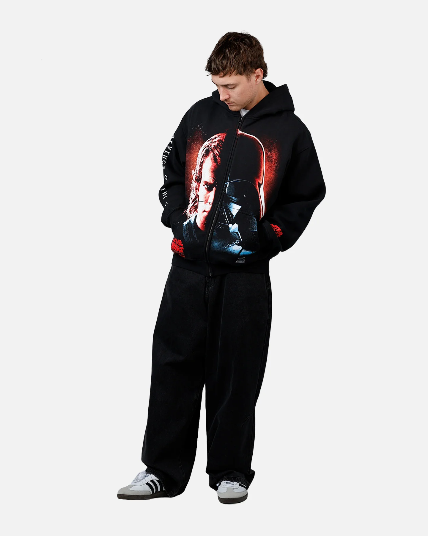 73Studio Star Wars 2005 Vader Zip Hoodie Black - Image 3