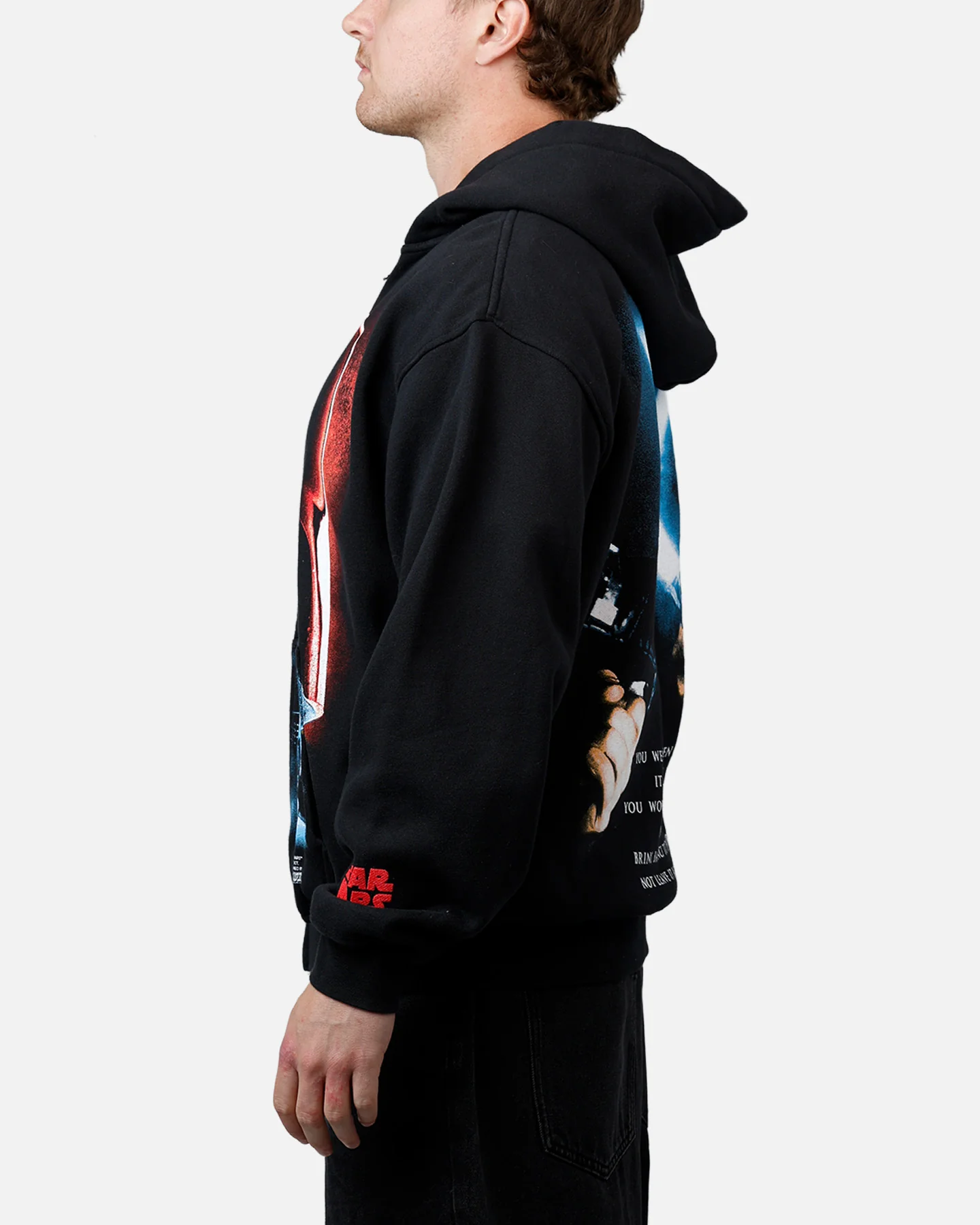 73Studio Star Wars 2005 Vader Zip Hoodie Black - Image 5