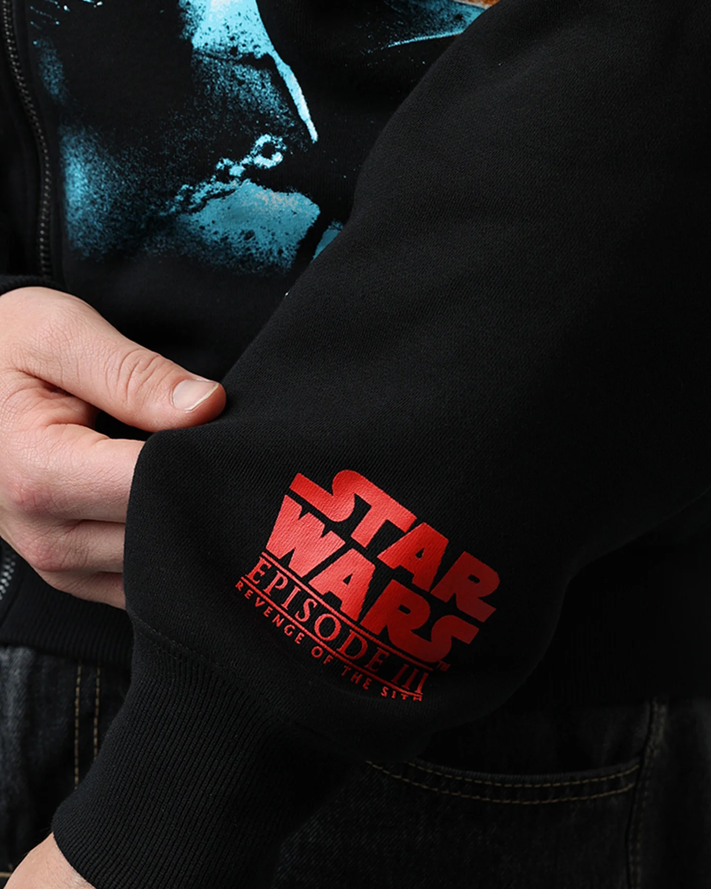 73Studio Star Wars 2005 Vader Zip Hoodie Black - Image 8