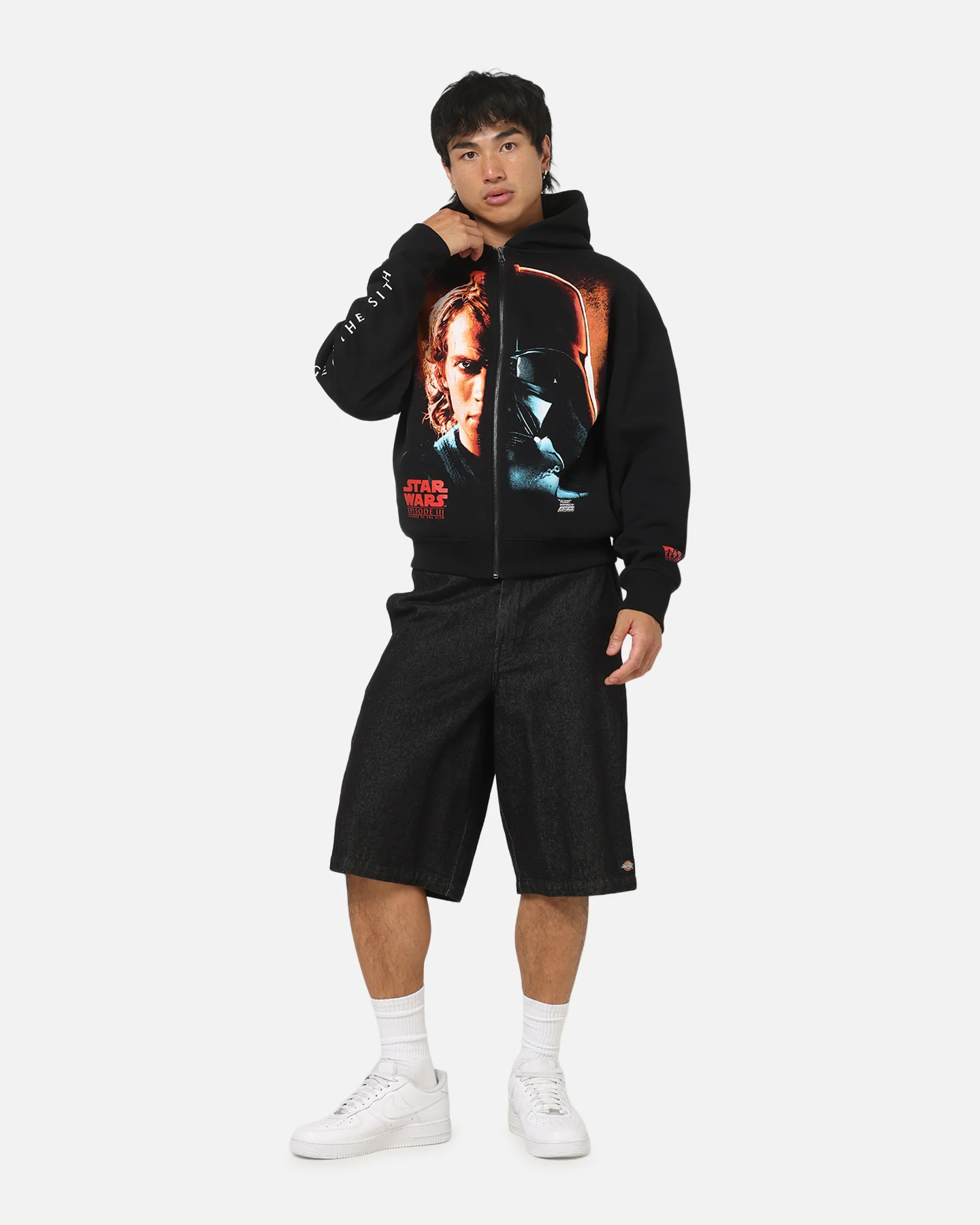 73Studio Star Wars 2005 Vader Zip Hoodie Black - Image 3
