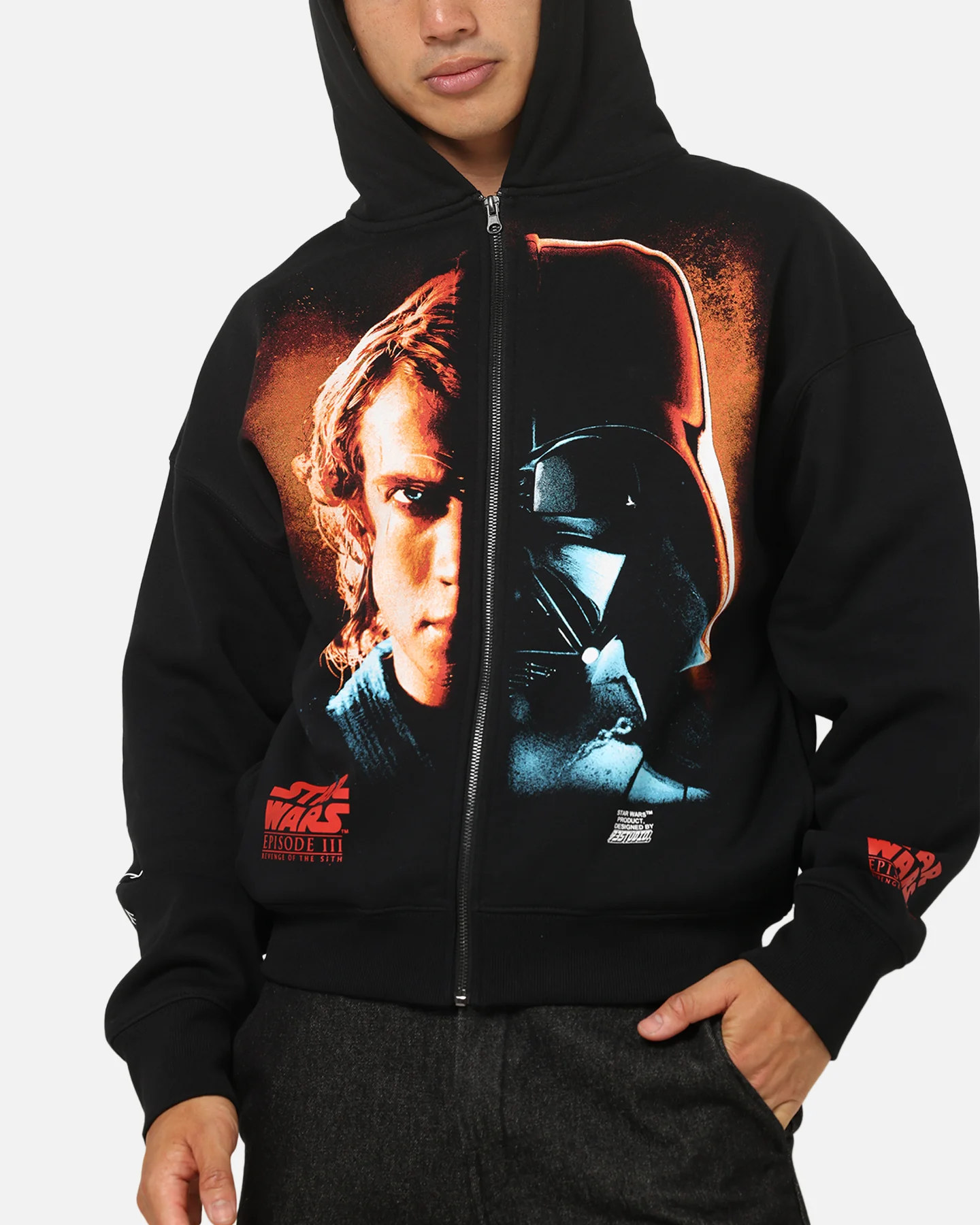 73Studio Star Wars 2005 Vader Zip Hoodie Black - Image 7