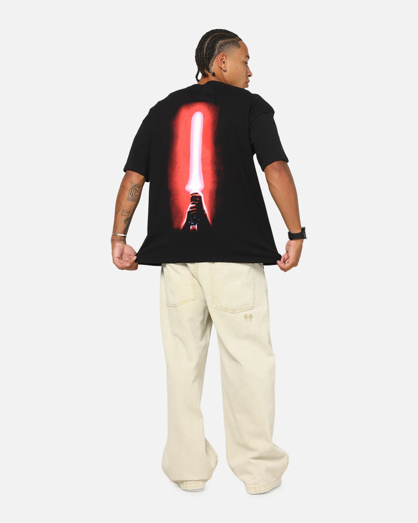 73Studio Star Wars '90 Empire Strikes Vintage T-Shirt Black - Image 4