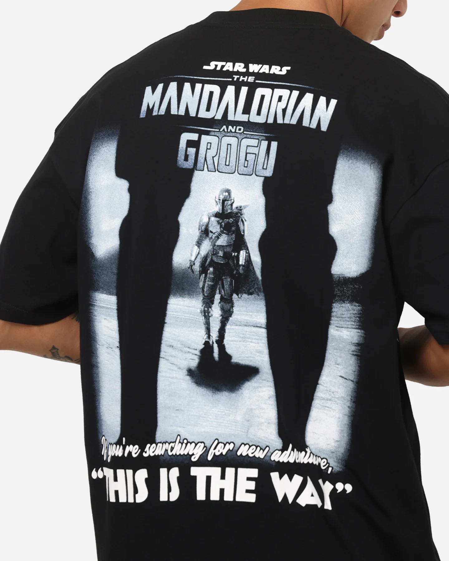 73Studio Star Wars Stand Off Glitter T-Shirt Black Acidwash - Image 8