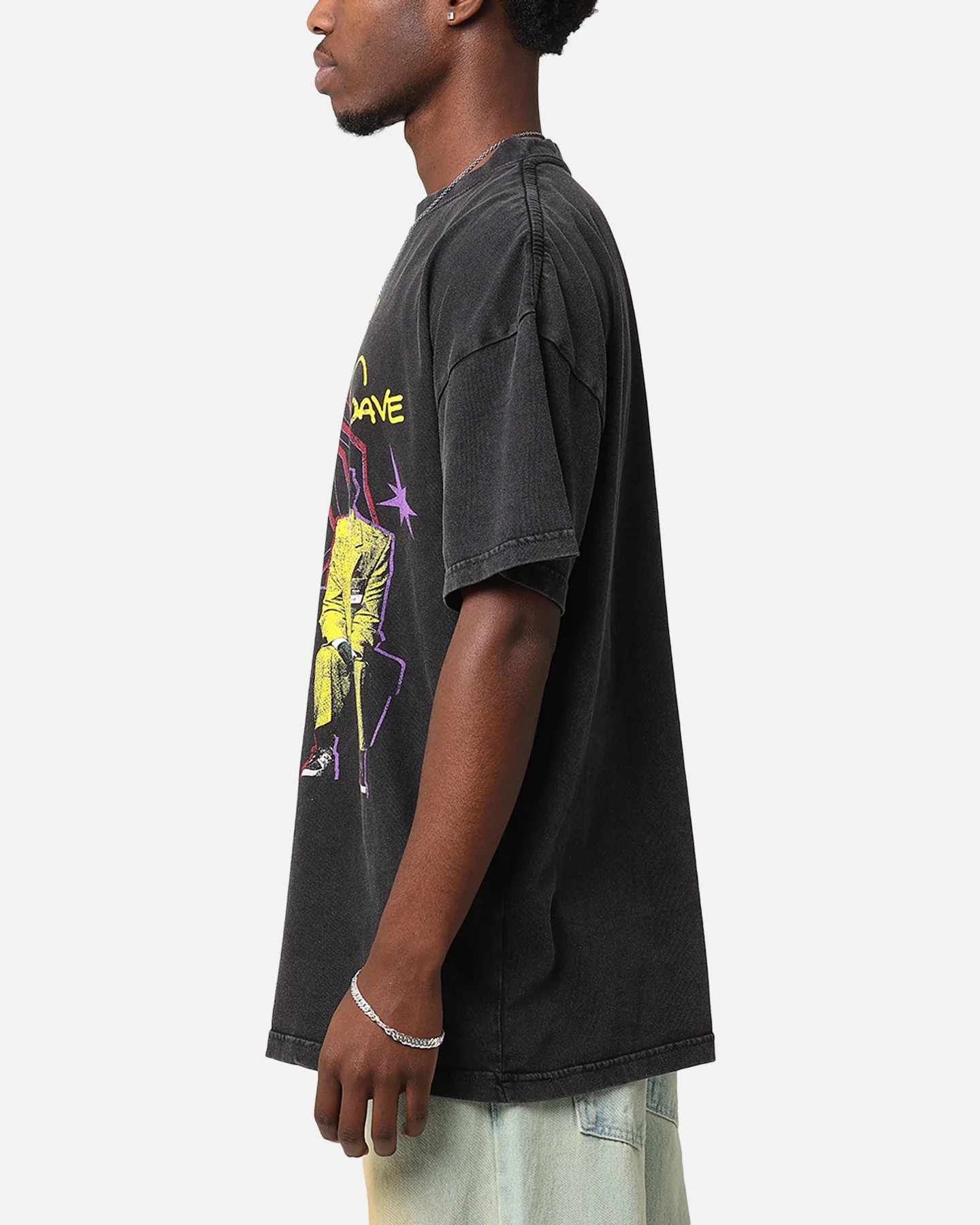 73Studio X Beetlejuice Jeff Bob Dave Vintage T-Shirt Black Acidwash - Image 5