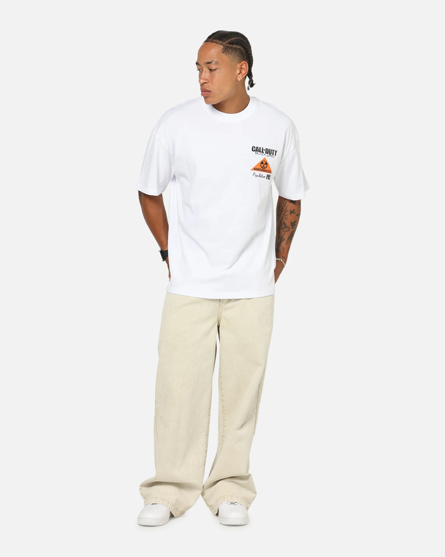 73Studio X Call Of Duty Black Ops II Nuketown 25 T-Shirt White - Image 4