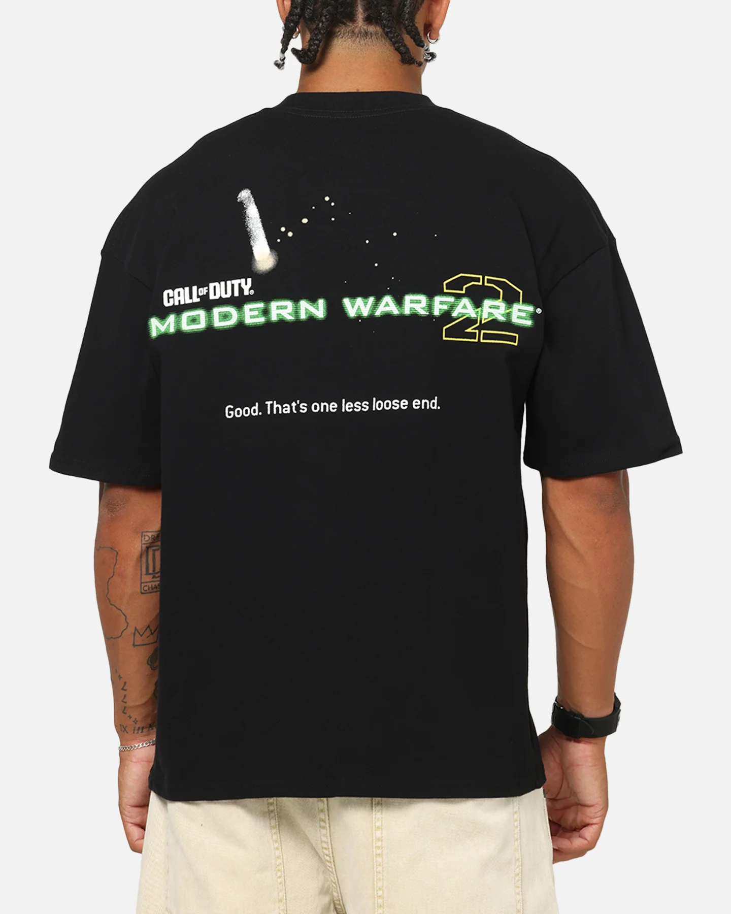 73Studio X Call Of Duty Modern Warfare 2 One Last Looose End T-Shirt Black - Image 2