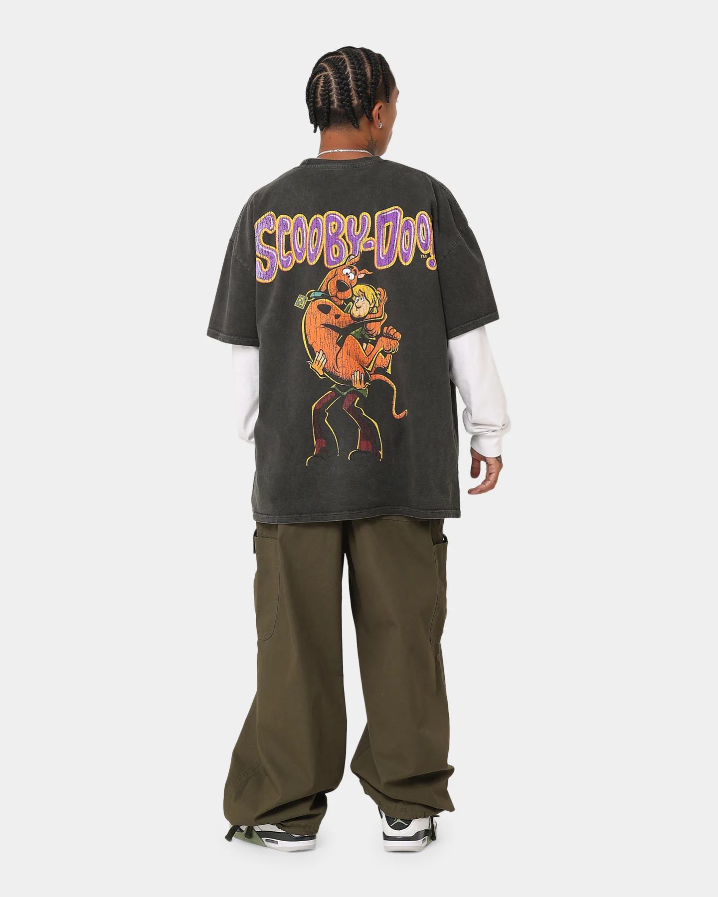 73Studio X Cartoon Network Green Ghost Heavyweight Vintage T-Shirt Black Wash - Image 10