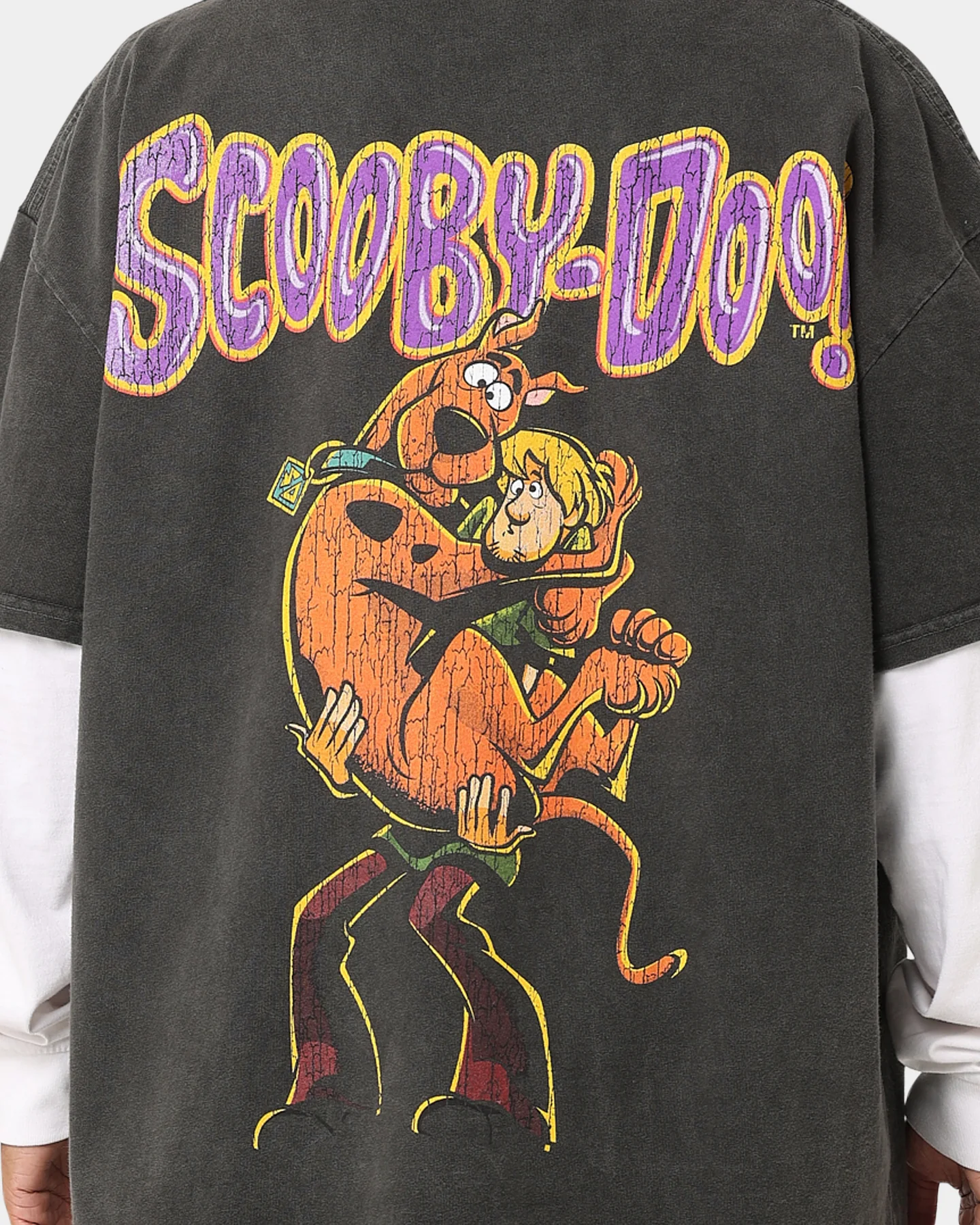 73Studio X Cartoon Network Green Ghost Heavyweight Vintage T-Shirt Black Wash - Image 7