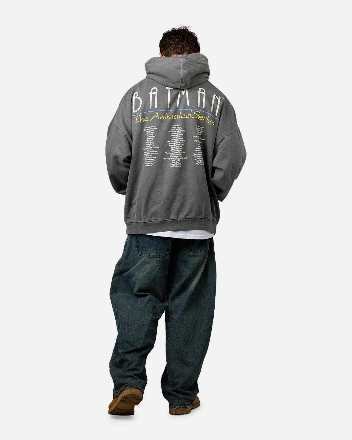 73Studio X DC Batman Hoodie Washed Charcoal - Image 6