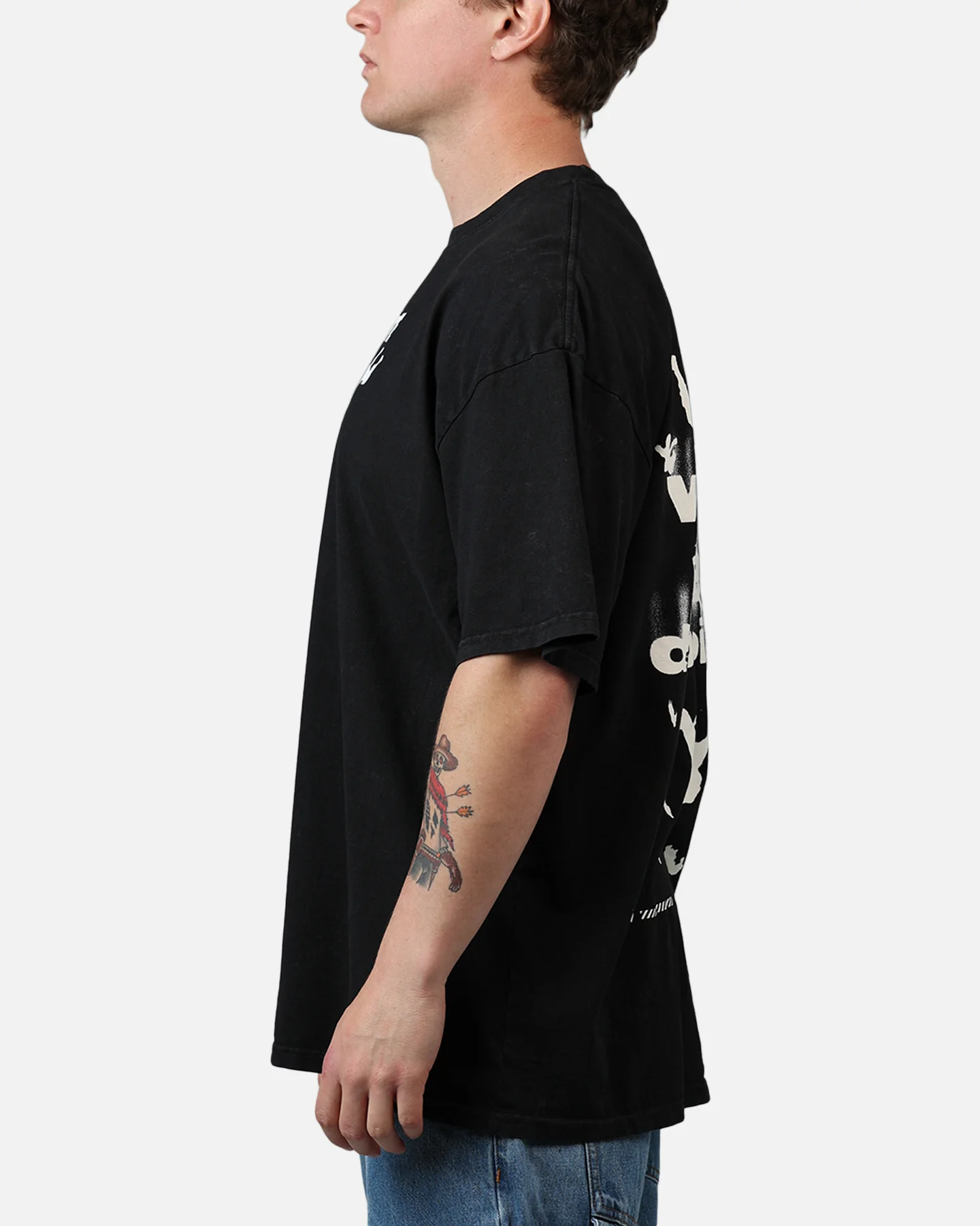 73Studio X Fortnite Where We Droppin T-Shirt Black Acidwash - Image 5