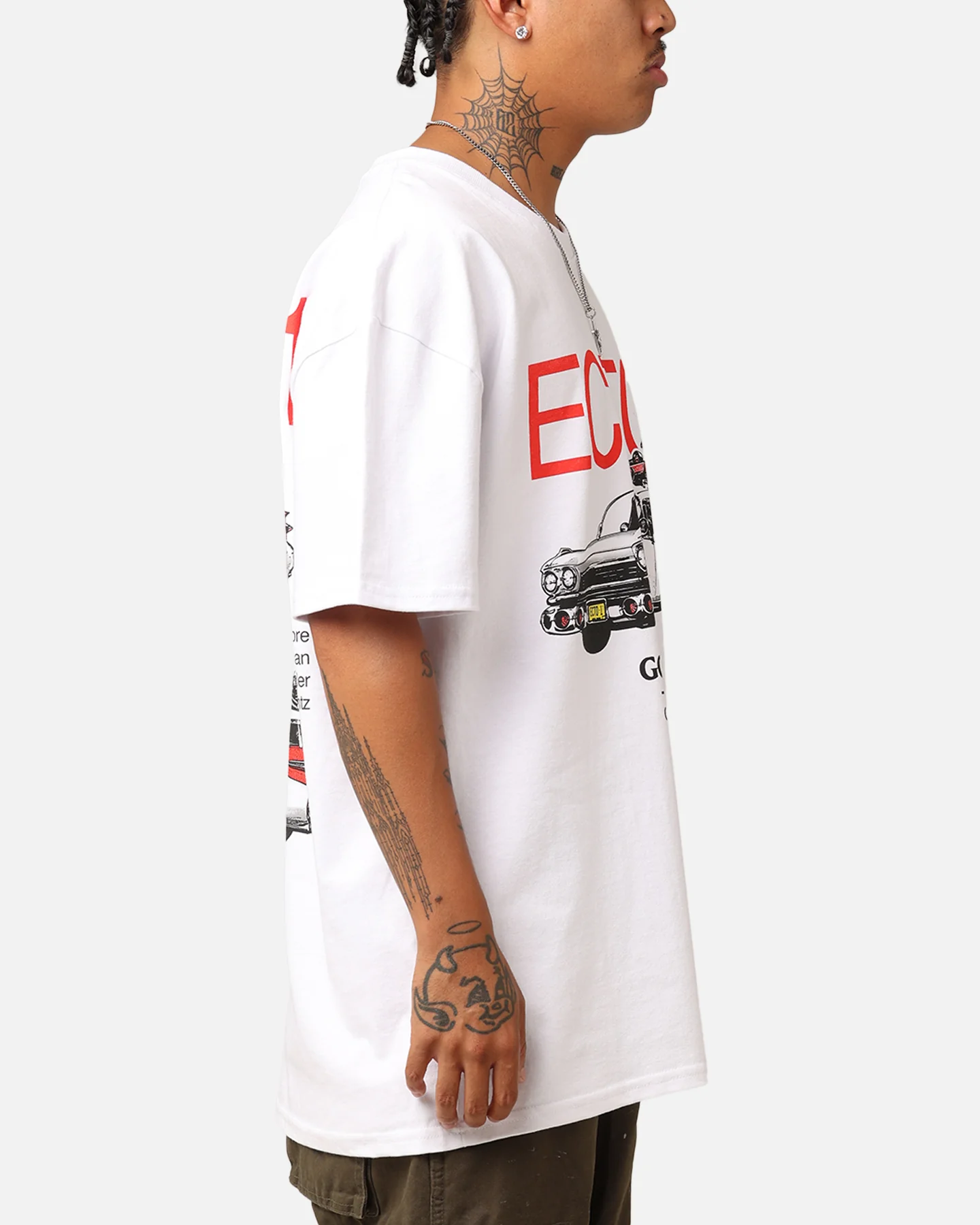 73Studio X Ghostbusters Ecto-1 Heavyweight T-Shirt White - Image 4