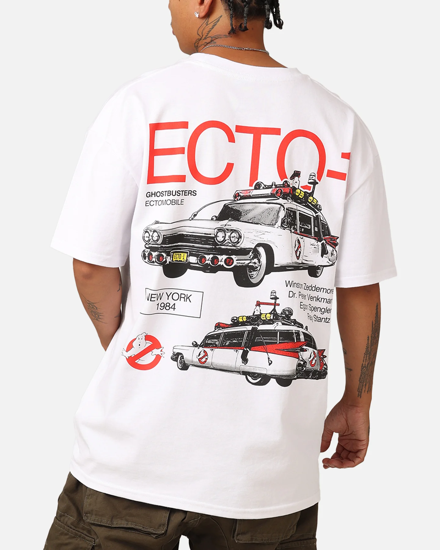 73Studio X Ghostbusters Ecto-1 Heavyweight T-Shirt White - Image 6