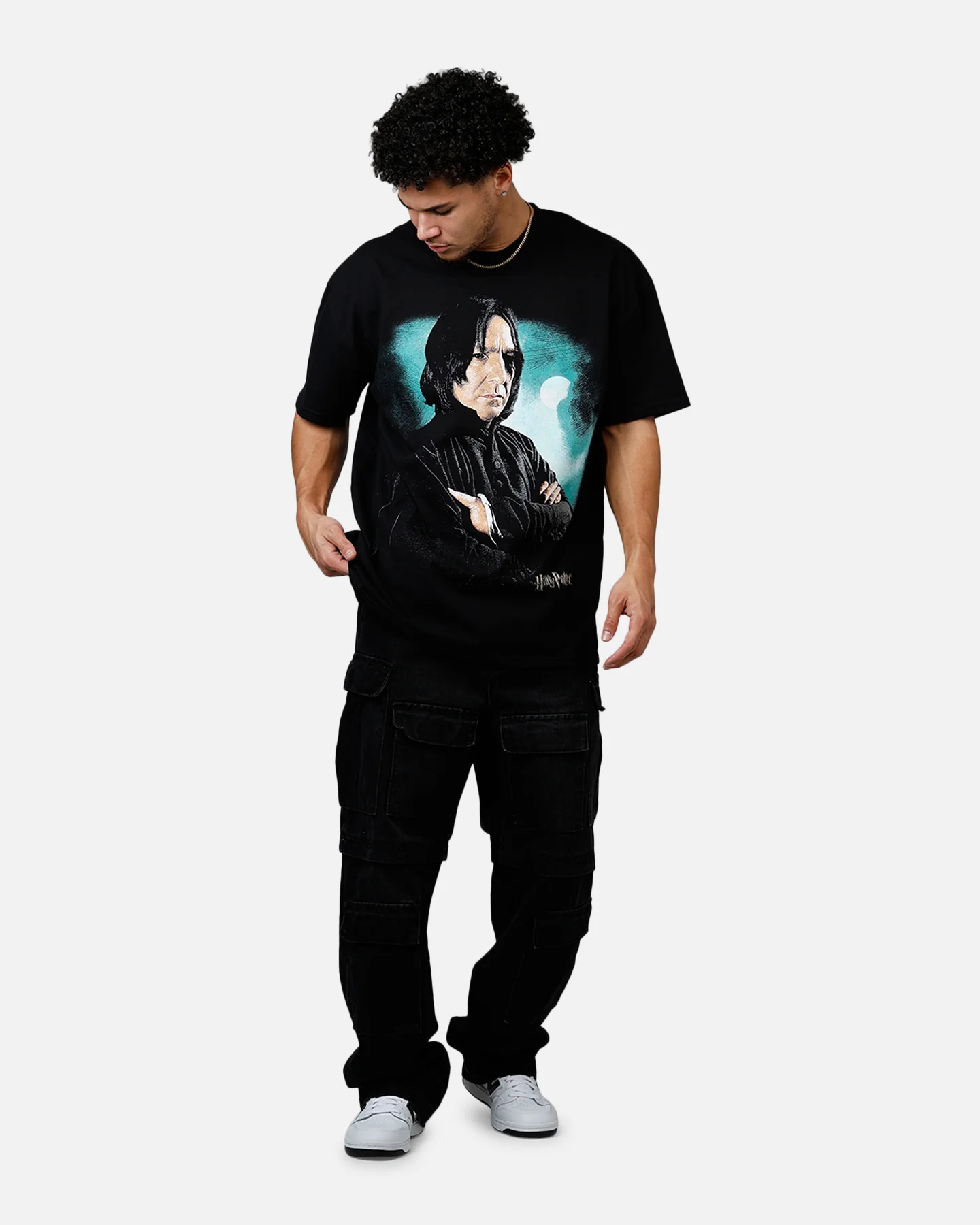 73Studio X Harry Potter Snape Poster Heavyweight T-Shirt Black - Image 3