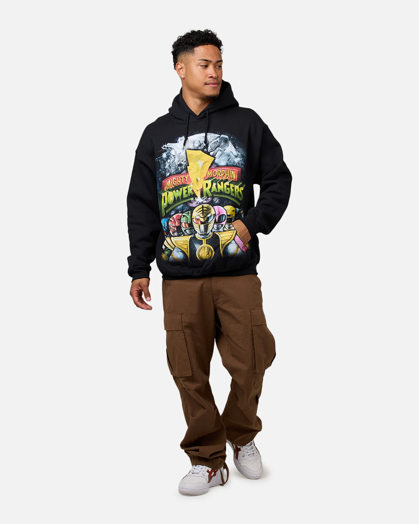 73Studio X Power Rangers Mighty Morphin Hoodie Black - Image 3