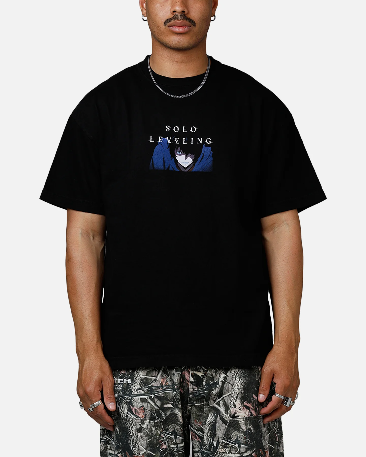 73Studio X Solo Leveling Jin Woo T-Shirt Black - Image 2