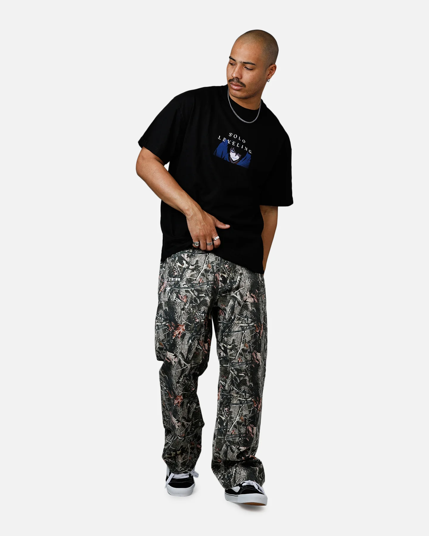 73Studio X Solo Leveling Jin Woo T-Shirt Black - Image 3