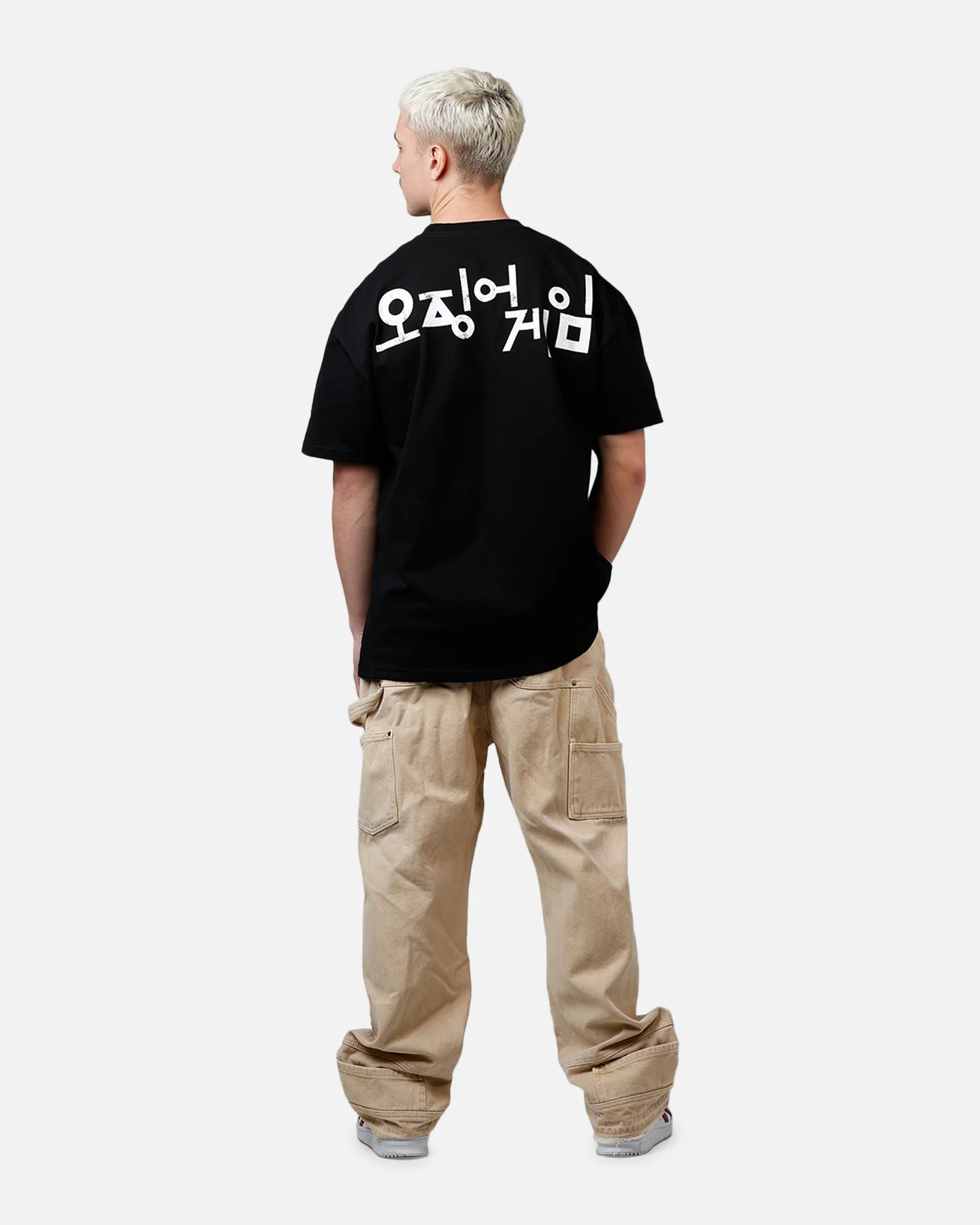 73Studio X Squid Game Masked Men Heavyweight T-Shirt Black - Image 6