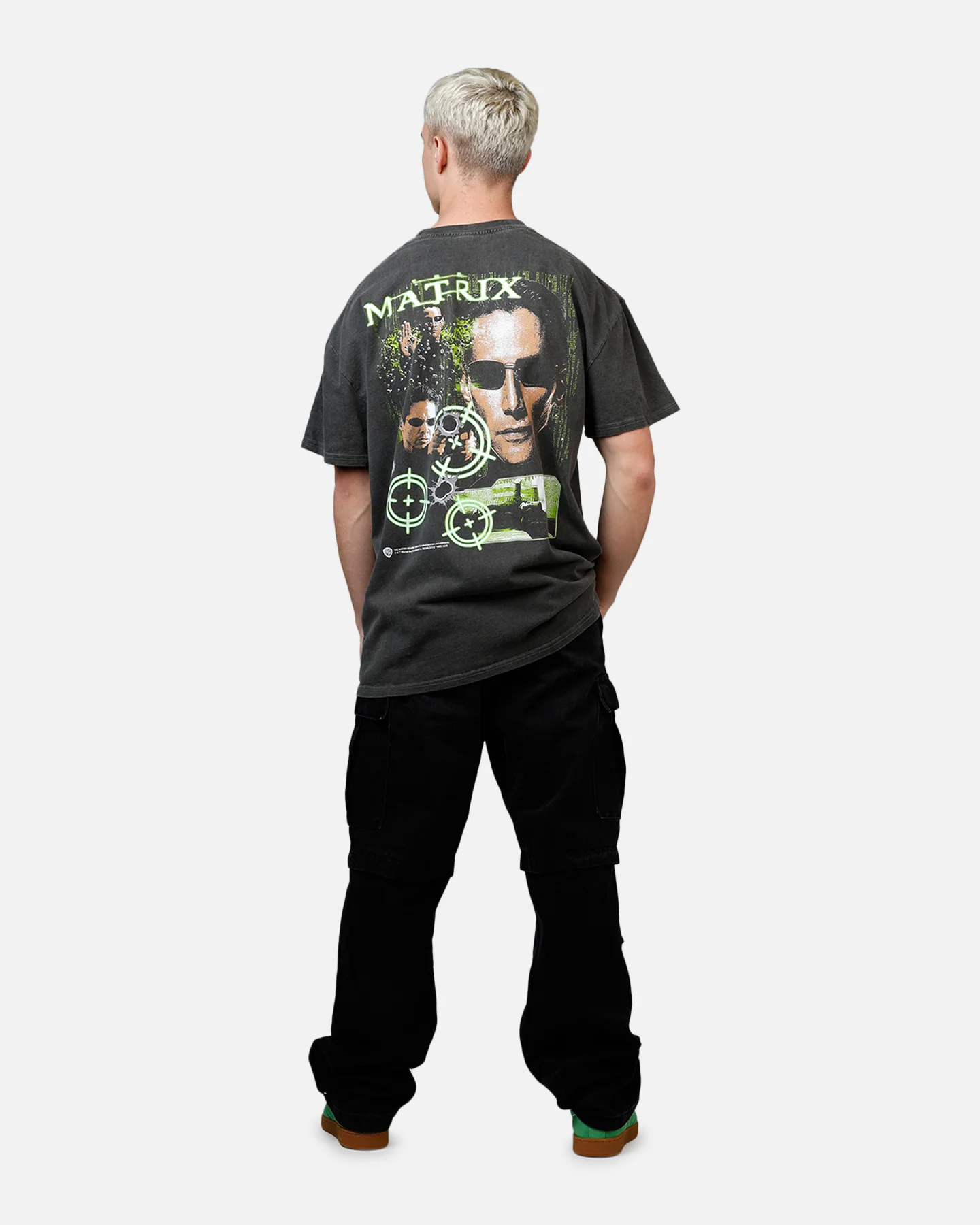 73Studio X The Matrix Neo Bullets Heavyweight T-Shirt Black - Image 6