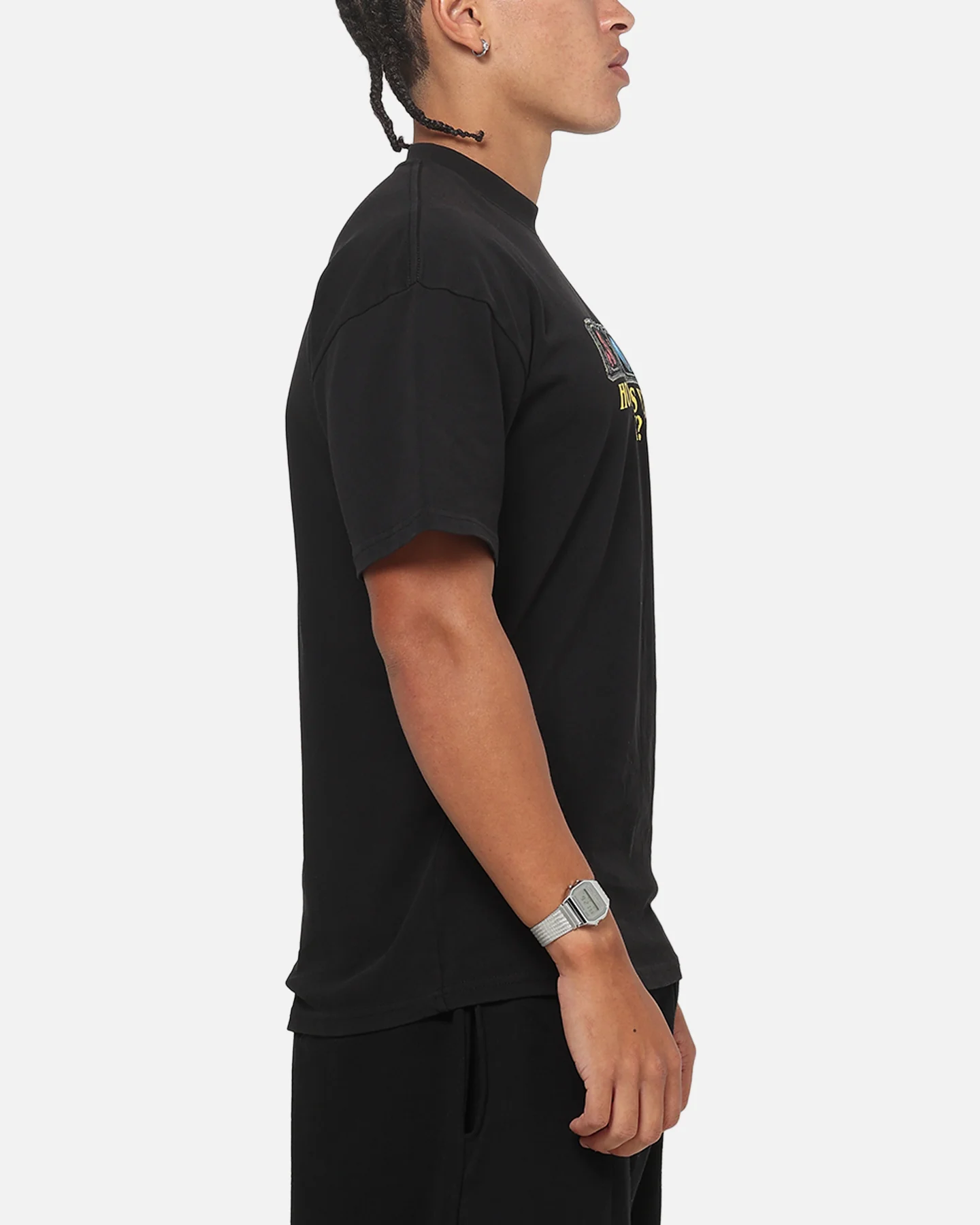 73Studio X Warcraft How Big Is Your Sack T-Shirt Black Acidwash - Image 5