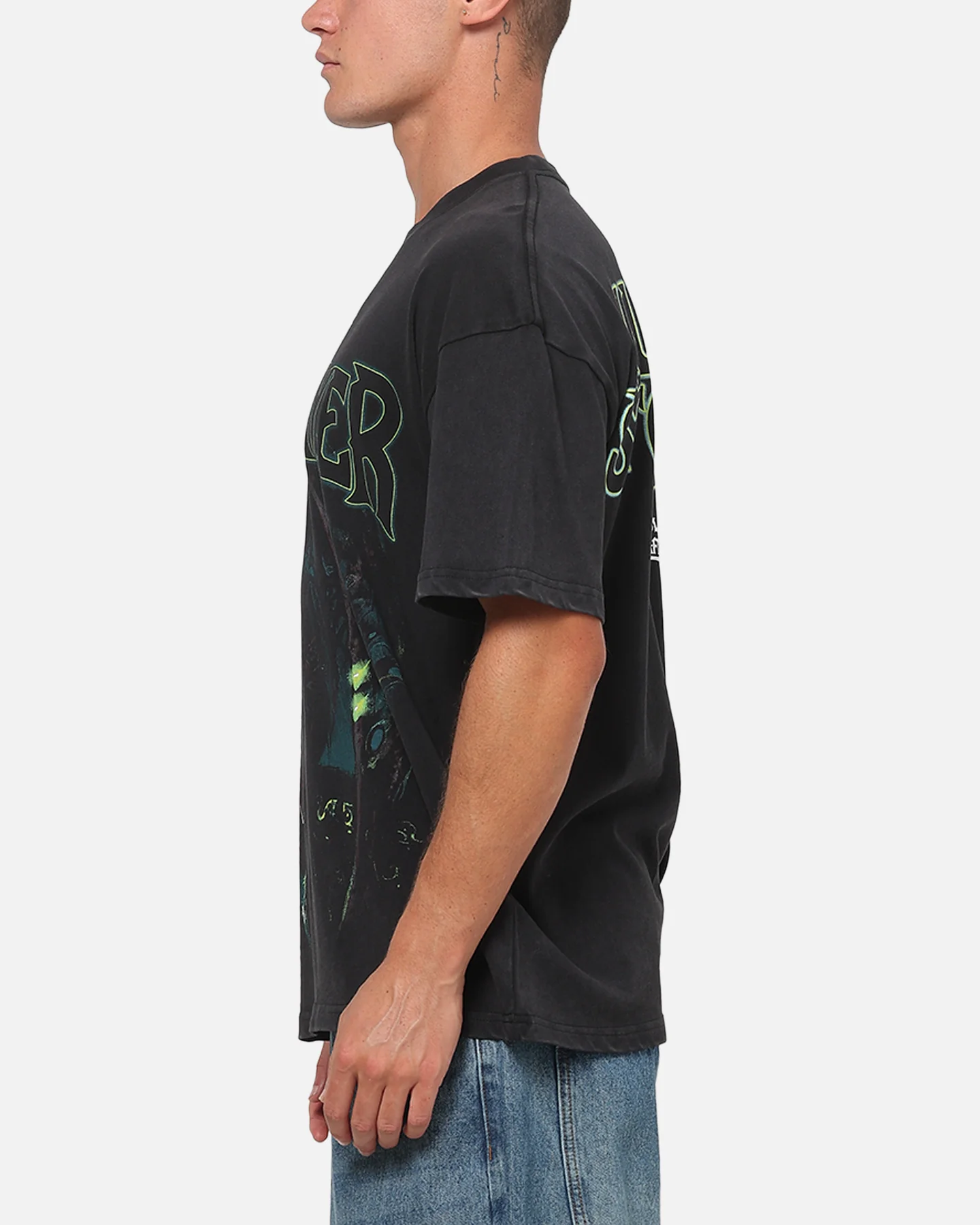 73Studio X Warcraft The Betrayer T-Shirt Black Acidwash - Image 6