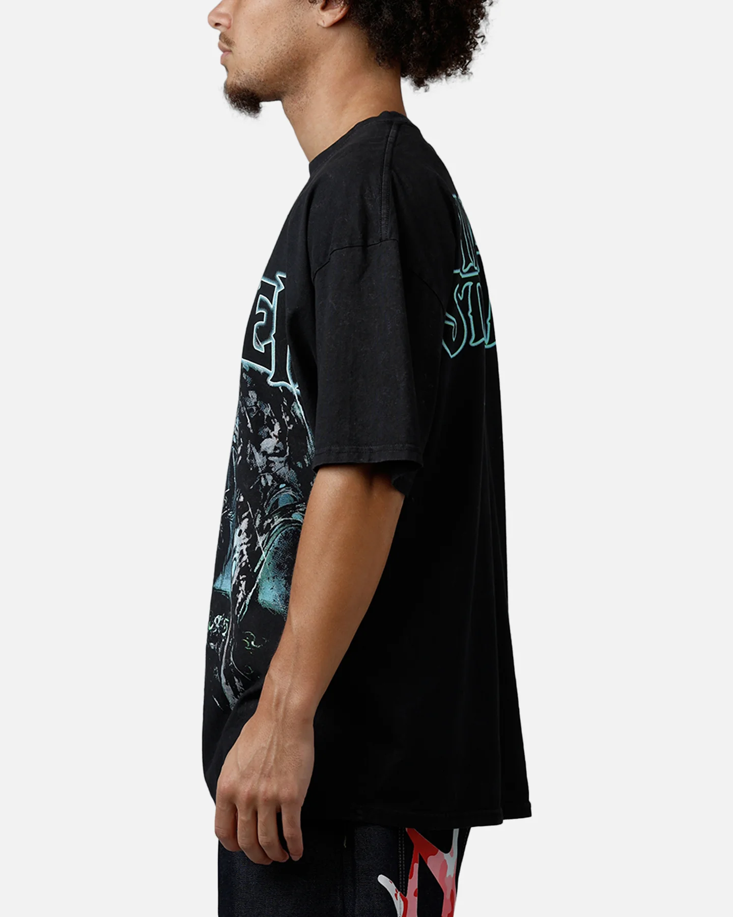 73Studio X Warcraft The Betrayer T-Shirt Black Acidwash - Image 5