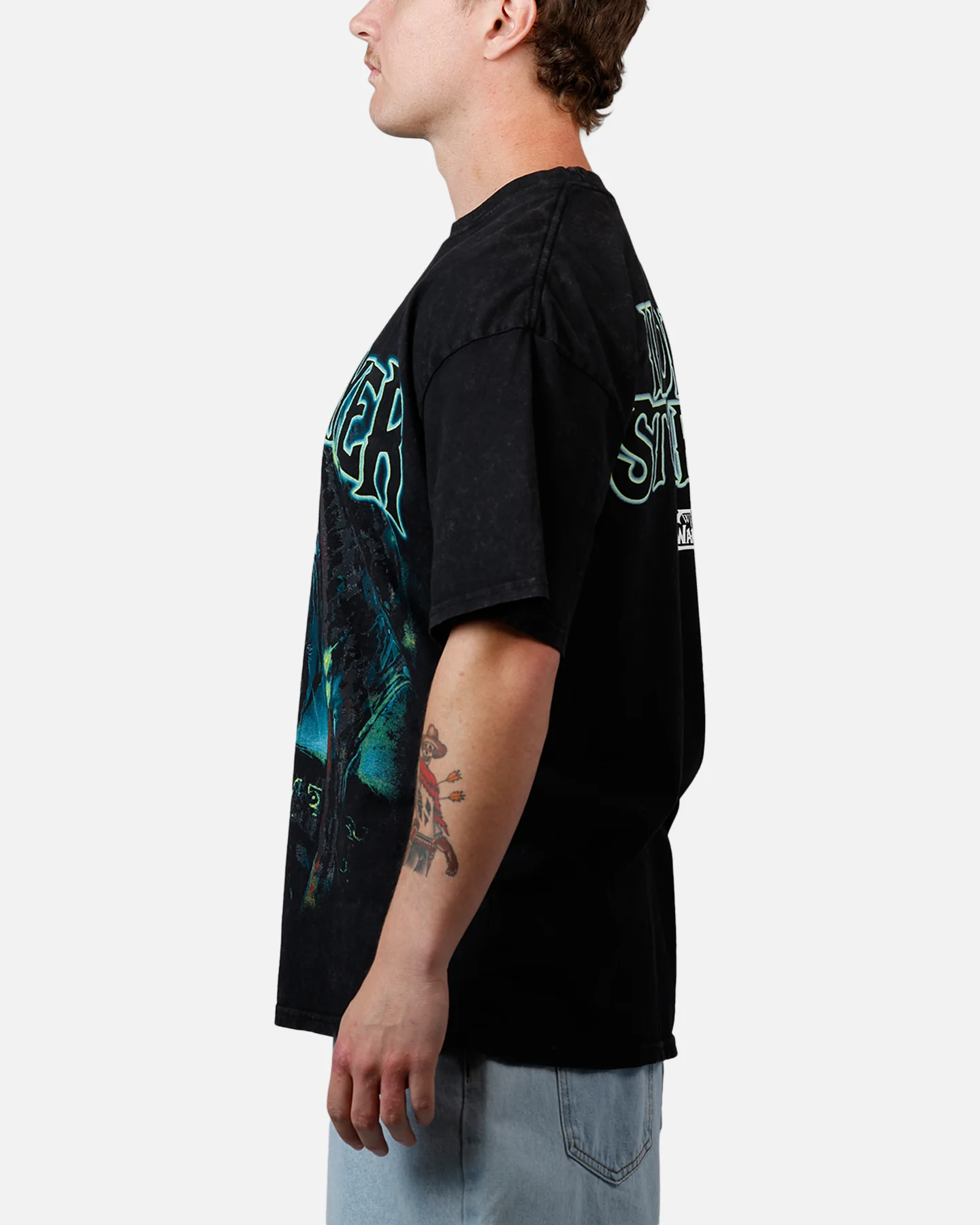 73Studio X Warcraft: The Betrayer V2 T-Shirt Black Acidwash - Image 5