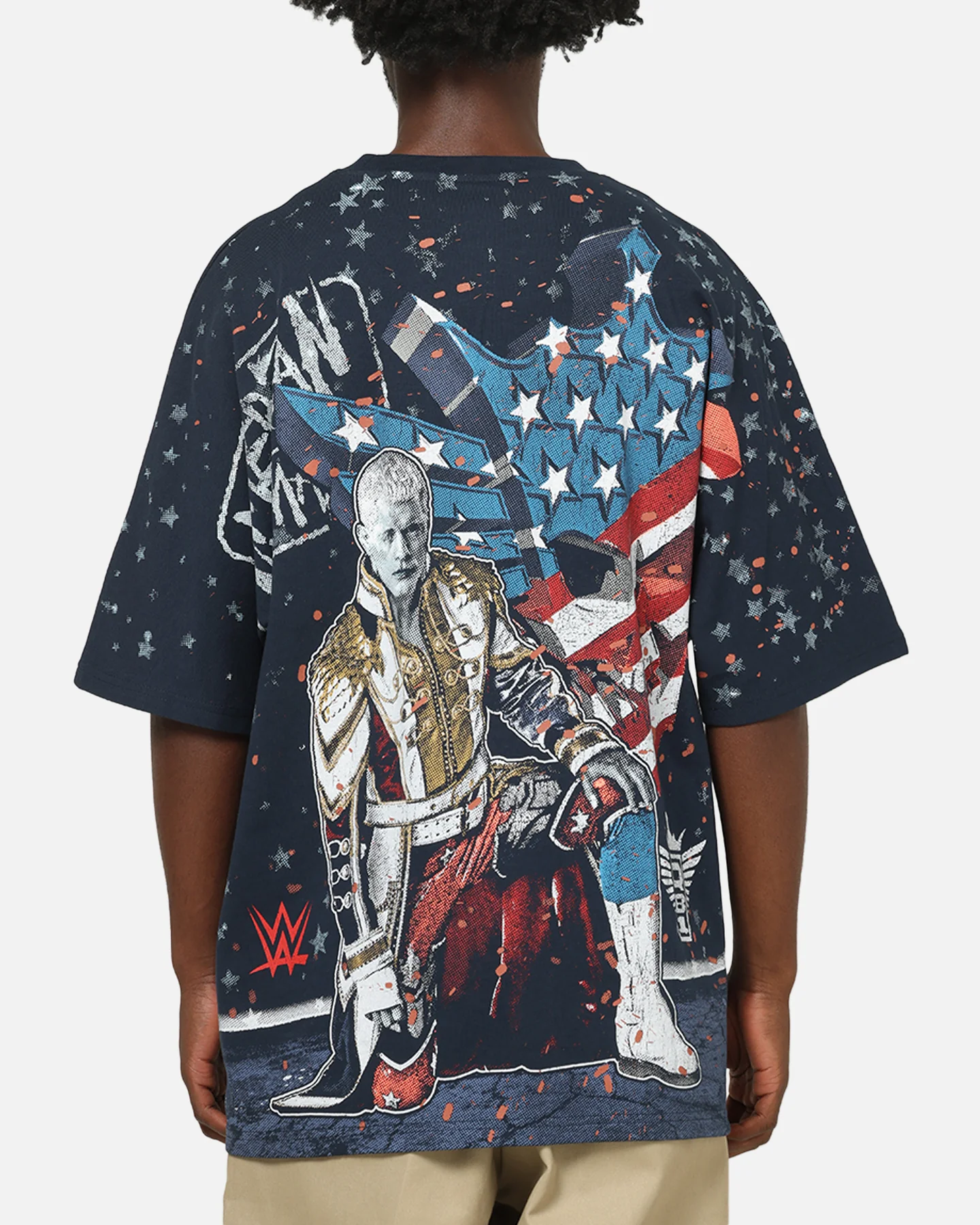 73Studio X WWE Cody Rhodes All Over Print T-Shirt Navy - Image 2