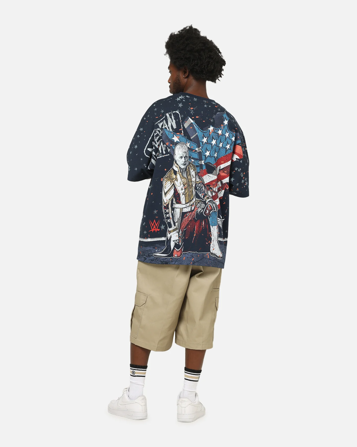 73Studio X WWE Cody Rhodes All Over Print T-Shirt Navy - Image 4