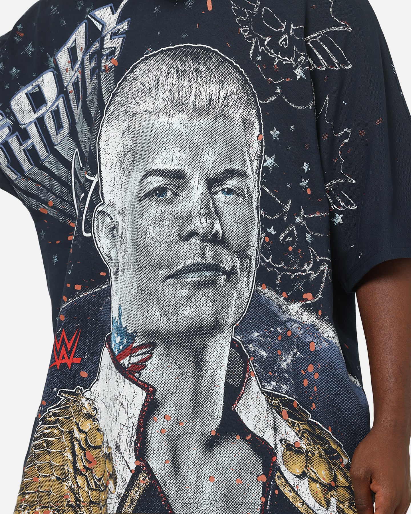 73Studio X WWE Cody Rhodes All Over Print T-Shirt Navy - Image 7