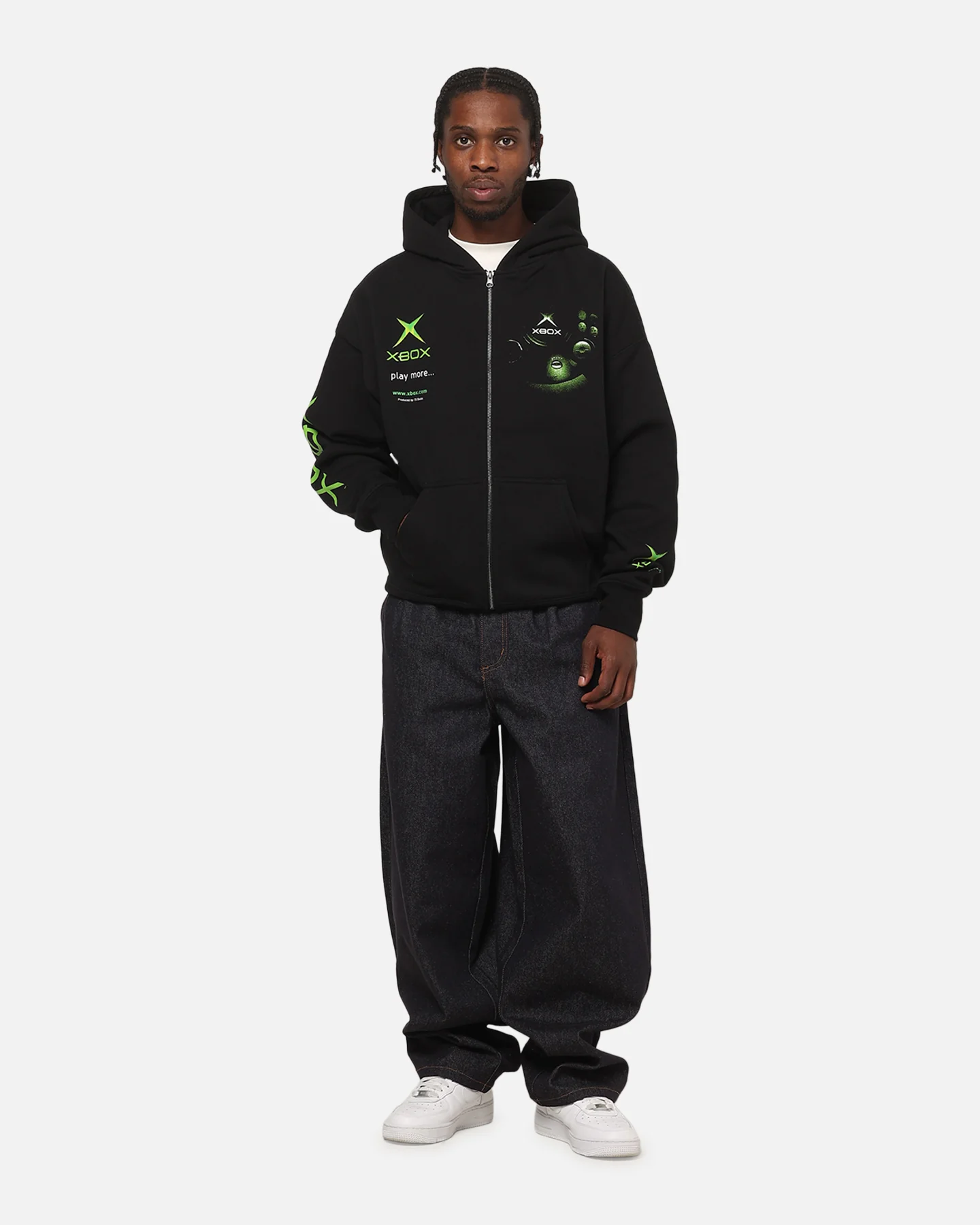 73Studio X Xbox 25th Anniversary 2001 Play More Zip Hoodie - Image 4