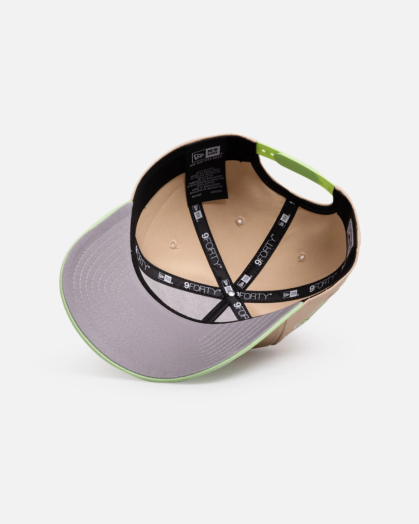 New Era Atlanta Braves 'Pastel' 9FORTY A-Frame Snapback Pastel Green - Image 6