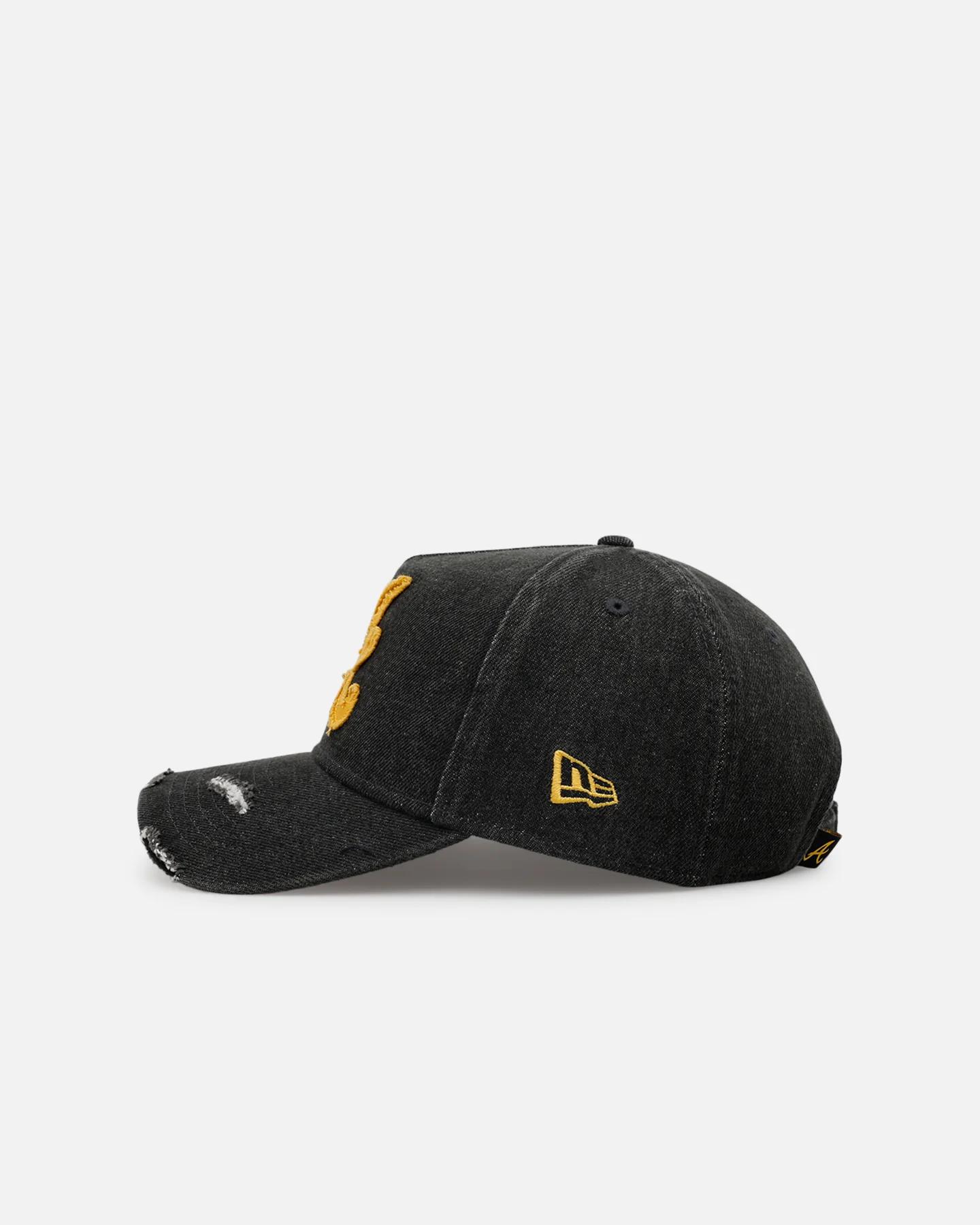 New Era Atlanta Braves 'Denim 2.0' 9FORTY A-Frame Strapback Black - Image 4