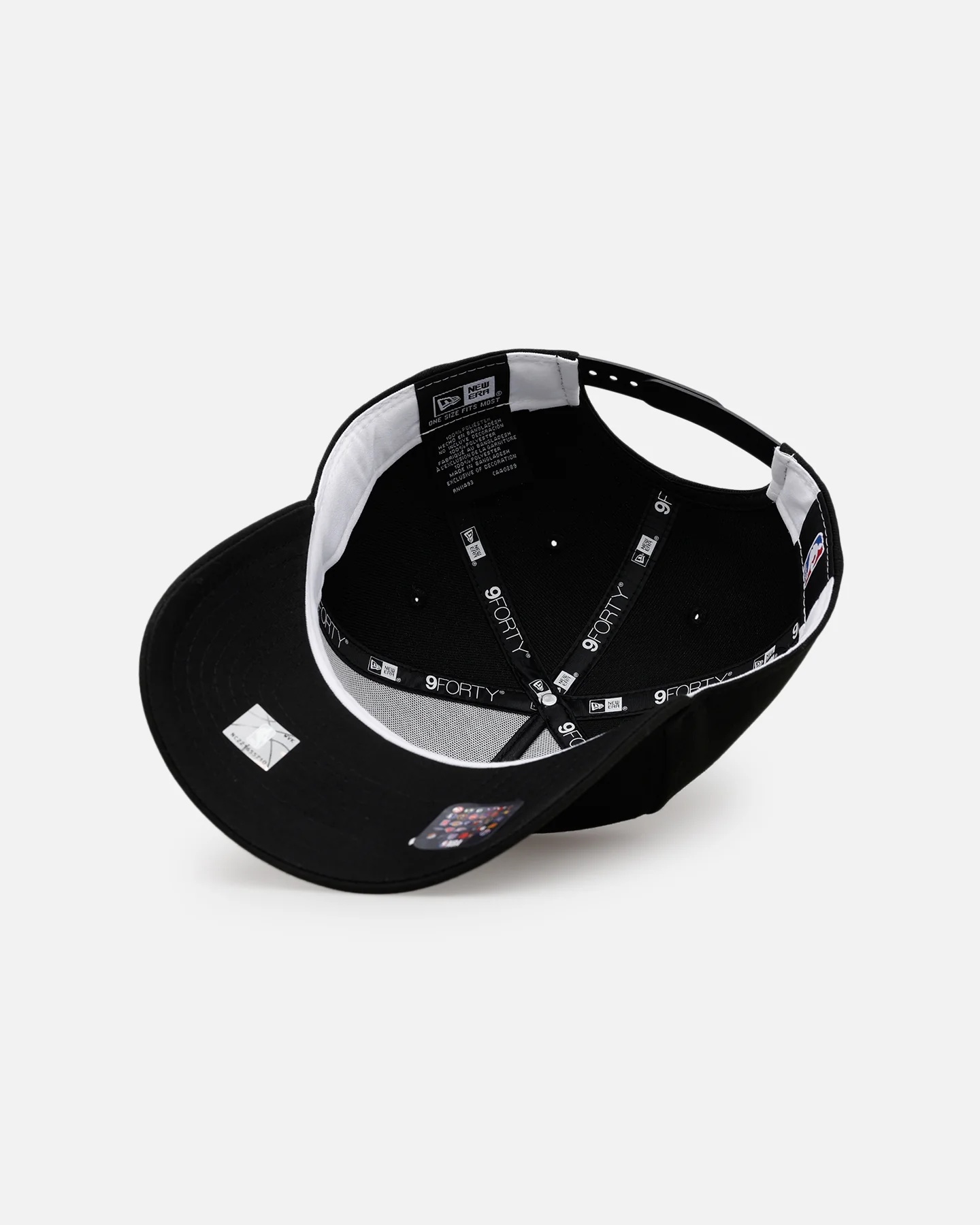 New Era Los Angeles Lakers 'Easy Black' 9FORTY A-Frame Snapback Black/Black - Image 6