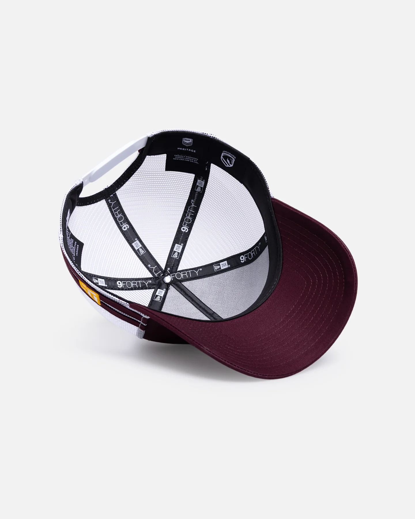New Era Brisbane Broncos 'NRL 26 Retro Trucker' 9FORTY A-Frame Snapback Original Team Colours - Image 6