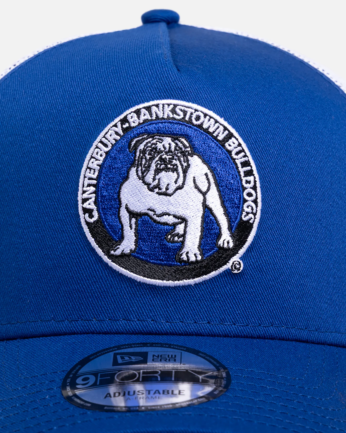 New Era Canterbury-Bankstown Bulldogs 'NRL 26 Retro Trucker' 9FORTY A-Frame Snapback Original Team Colours - Image 5